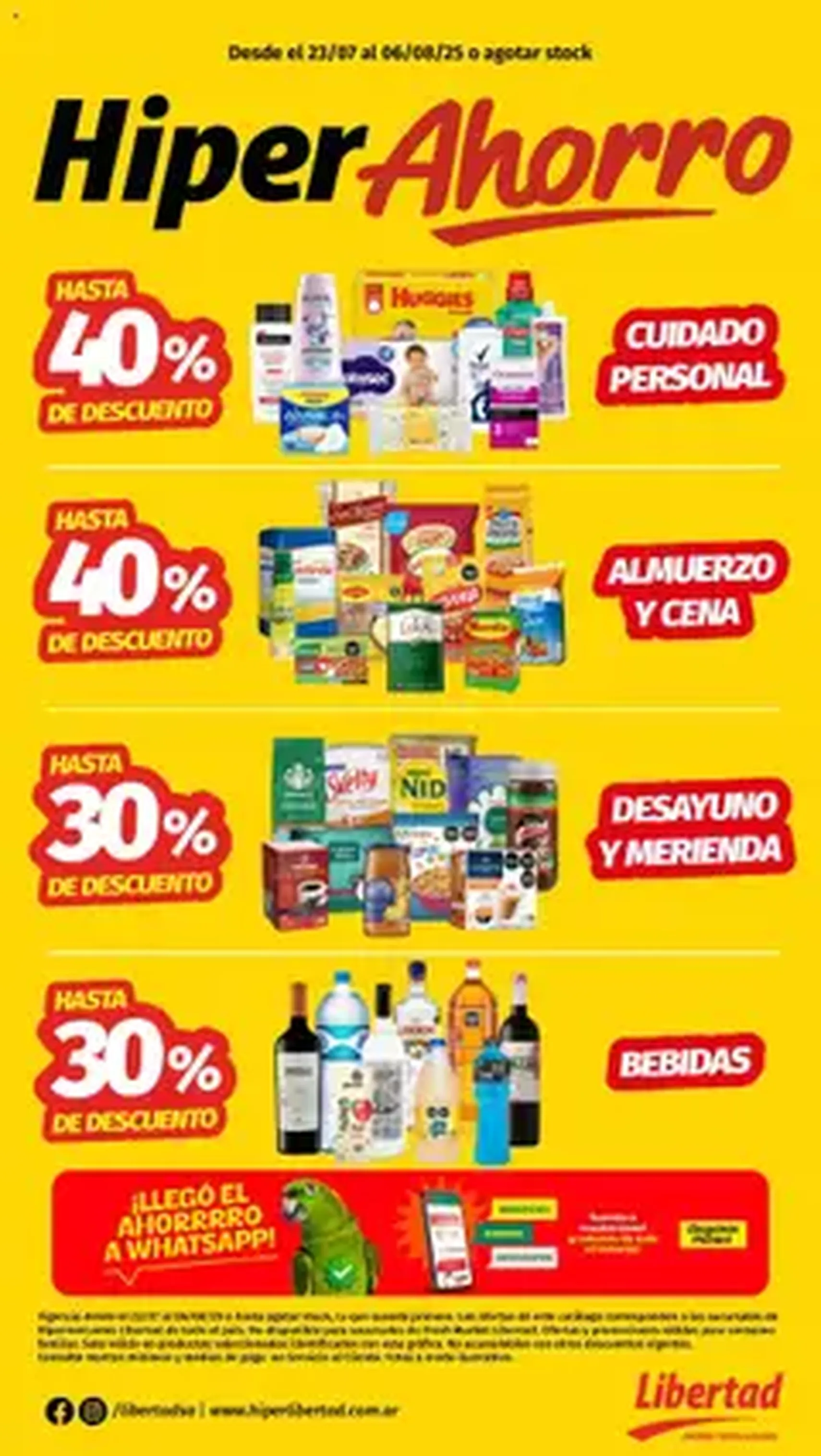 Hipermercado Libertad catálogo - folleto válido desde 23/07/2025 página 1 de 1