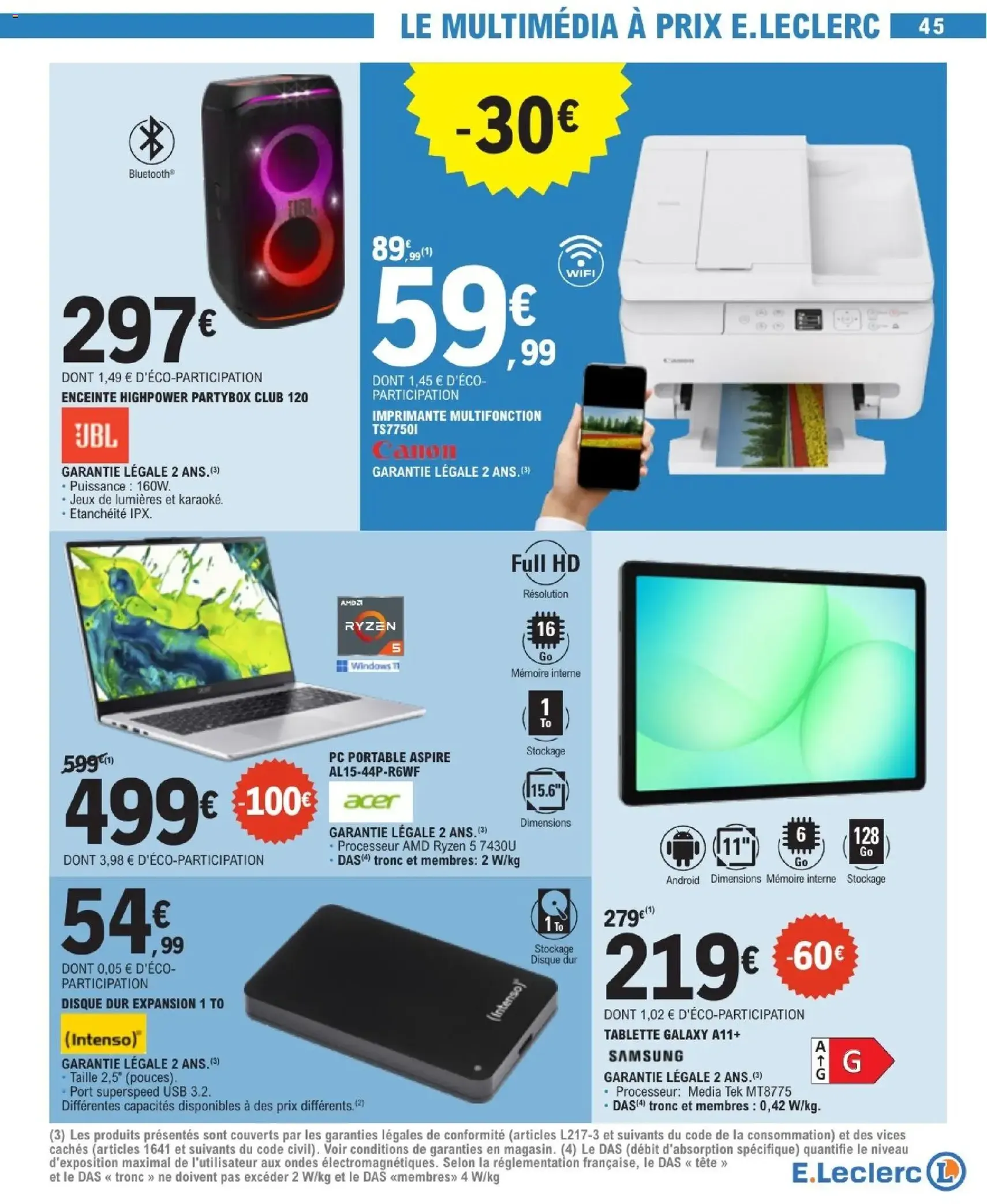 E.Leclerc catalogue semaine 11 - brochure valable à partir du 10/03/2026, page 45 sur 56