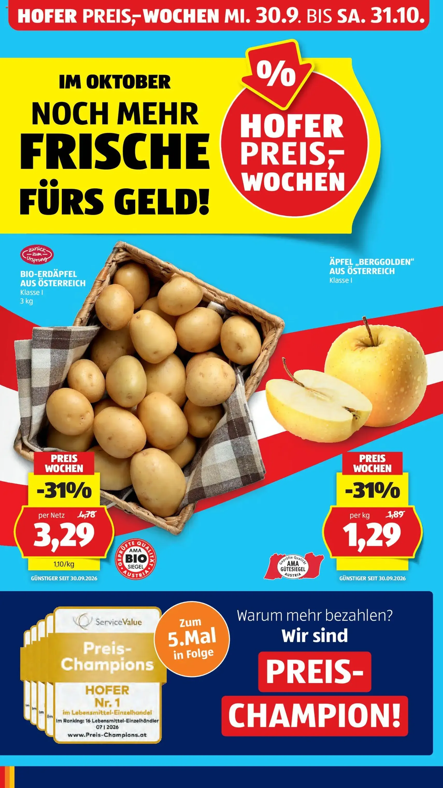 Hofer Flugblatt - Gültiger Prospekt ab 23.10.2026, Seite 4 von insgesamt 50