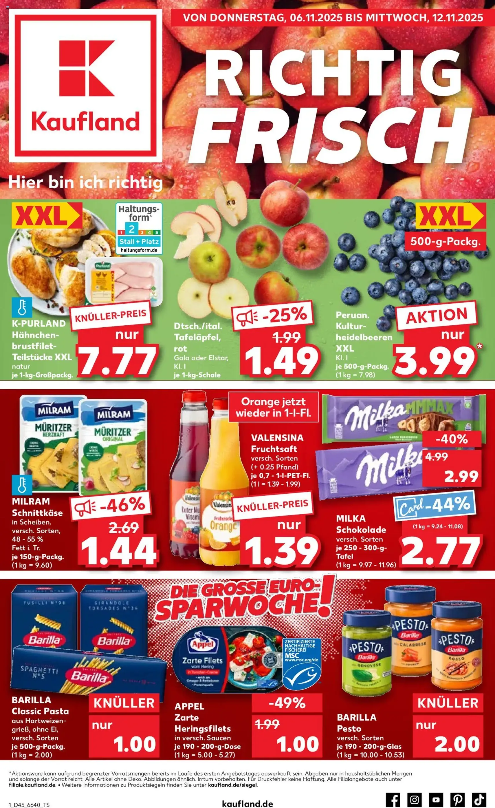 Kaufland Prospekt - Gültiger Prospekt ab 06.11.2025, Seite 1 von insgesamt 64