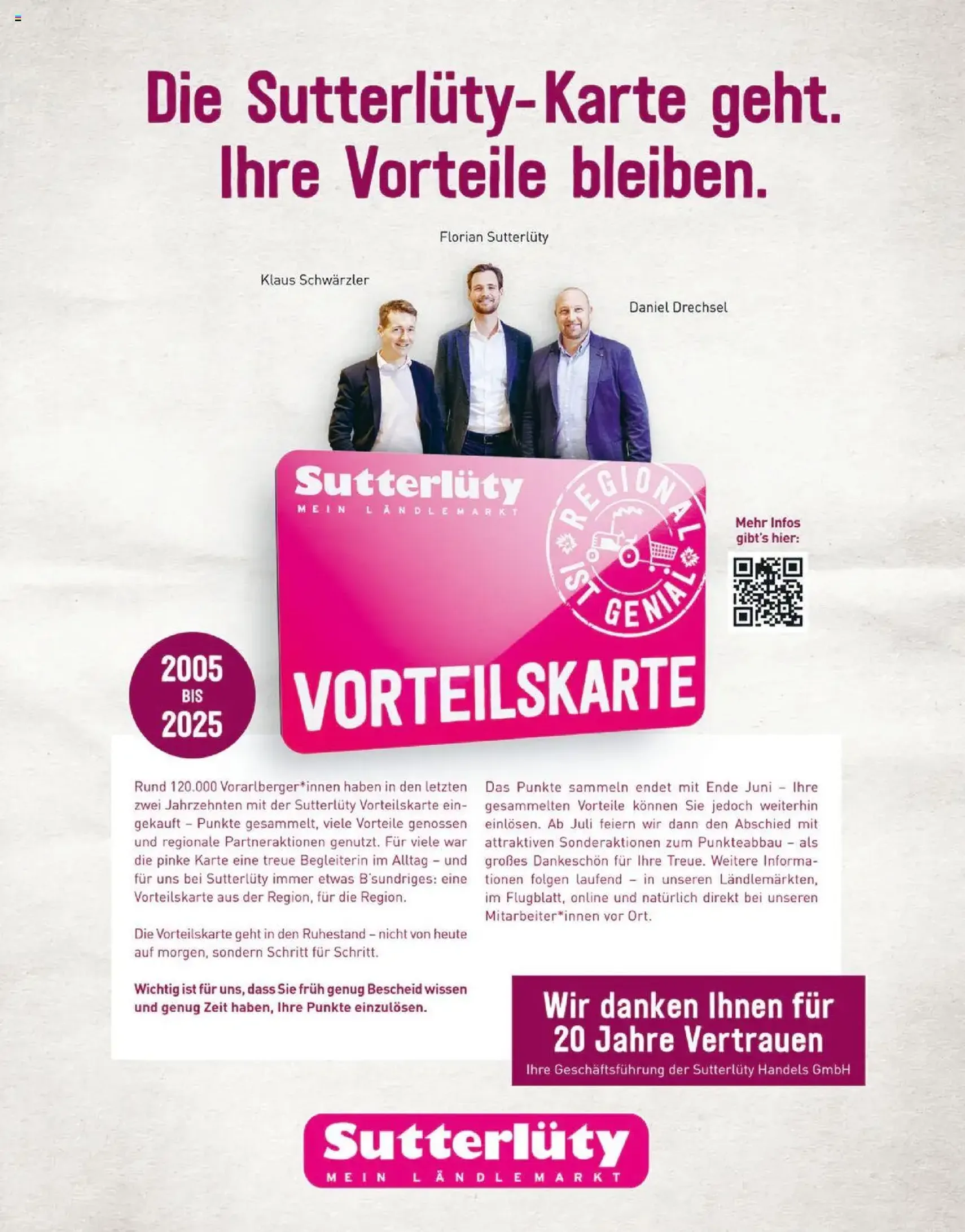Sutterlüty B’sundrig Magazine - Gültiger Prospekt ab 18.06.2025, Seite 2 von insgesamt 116 Sutterlüty B’sundrig Magazine - Gültiger Prospekt ab 18.06.2025, Seite 2 von insgesamt 116
