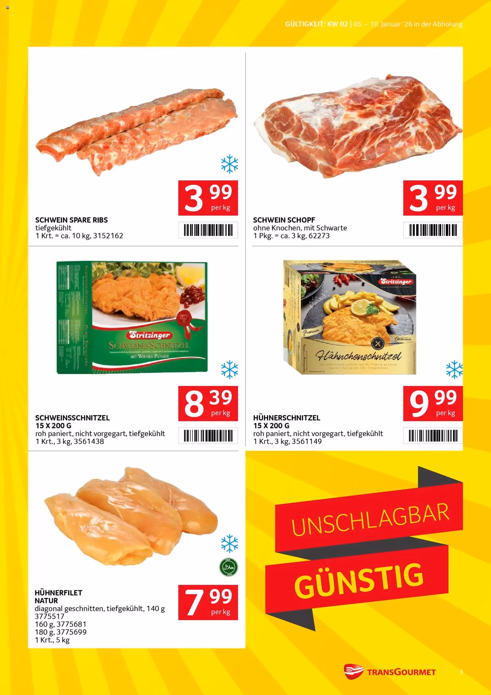 Transgourmet Flugblatt - Gültiger Prospekt ab 05.01.2026, Seite 3 von insgesamt 35