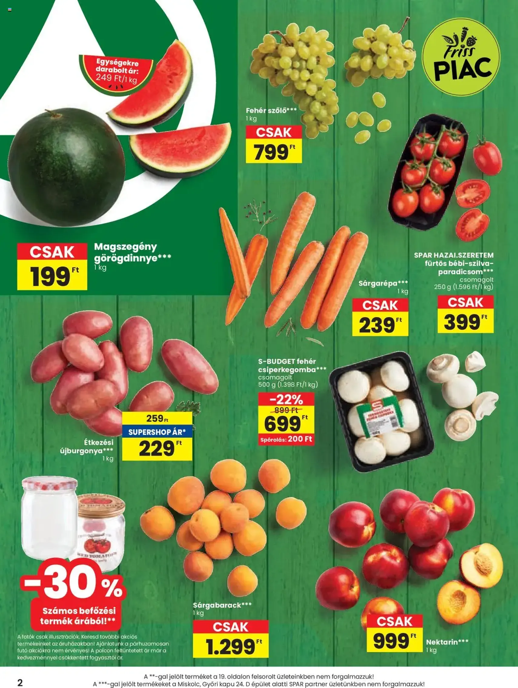 Spar Akciós újság - 2025.08.14. érvényes szórólap 2 oldal 20 oldalból Spar Akciós újság - 2025.08.14. érvényes szórólap 2 oldal 20 oldalból