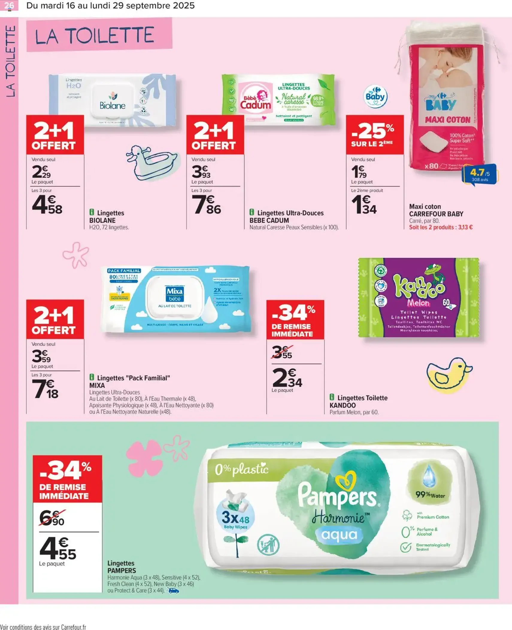 Carrefour Catalogue: Parents malins il n'y a pas de petites éconimies - brochure valable à partir du 16/09/2025, page 28 sur 44
