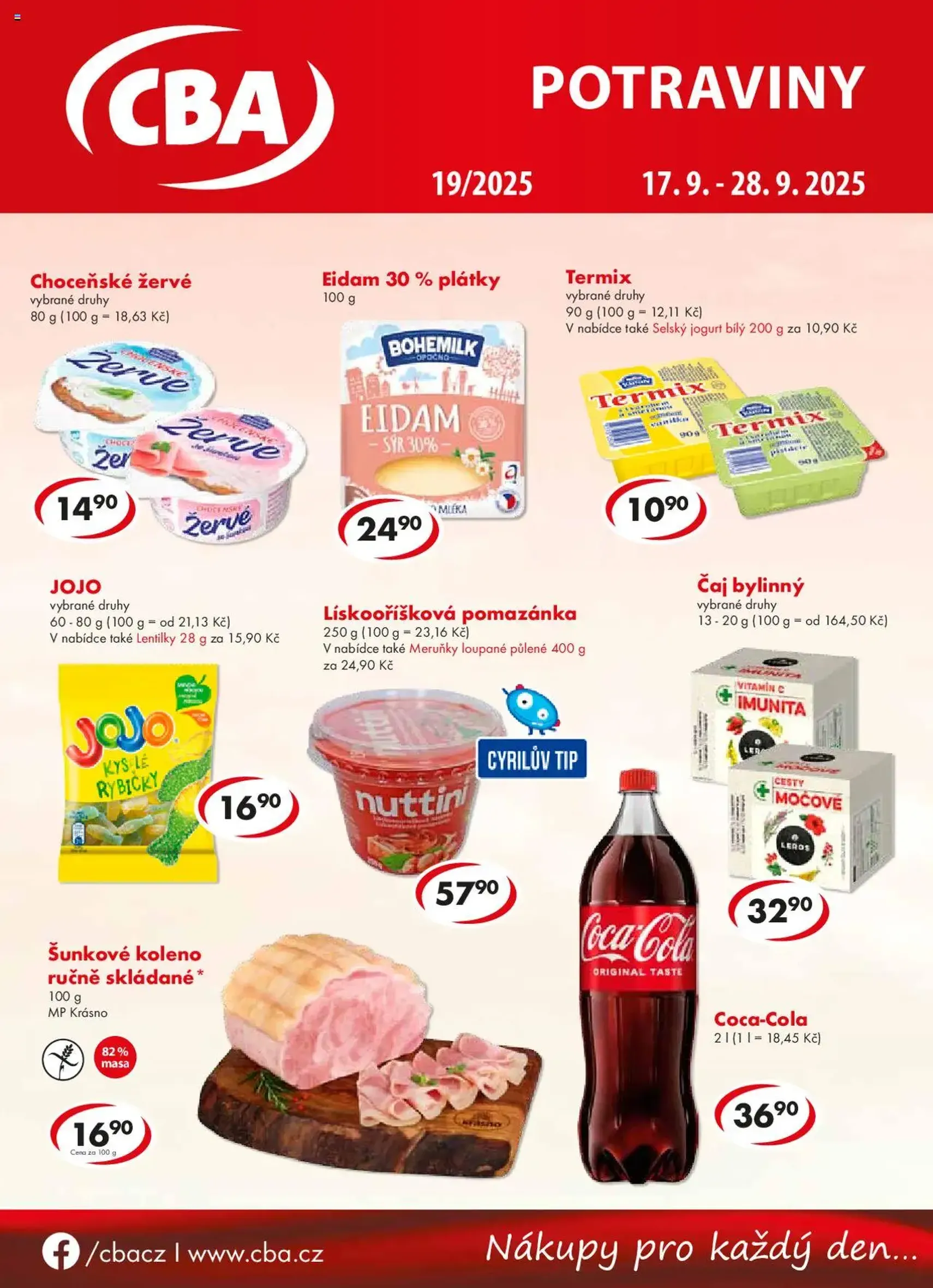 CBA leták - platný leták od 17.09.2025 strana 1 z 4