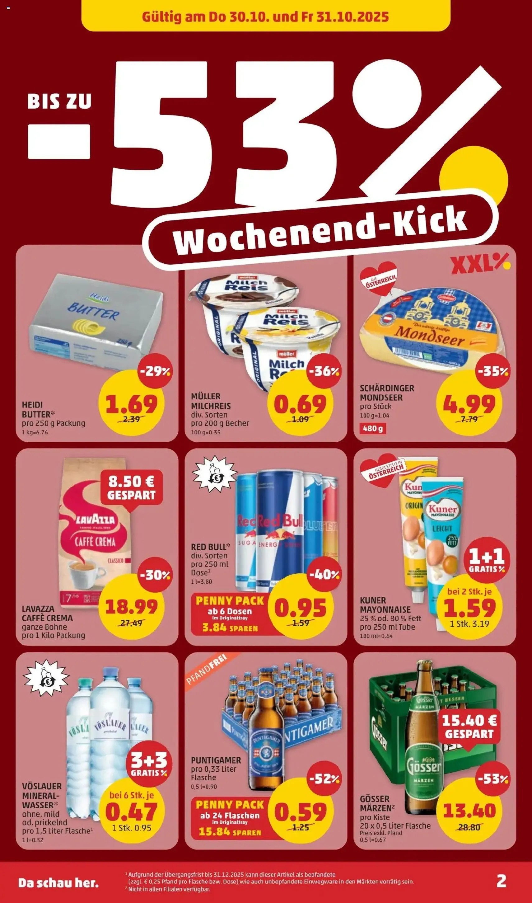 Penny Markt Flugblatt - Gültiger Prospekt ab 30.10.2025, Seite 2 von insgesamt 32 Penny Markt Flugblatt - Gültiger Prospekt ab 30.10.2025, Seite 2 von insgesamt 32