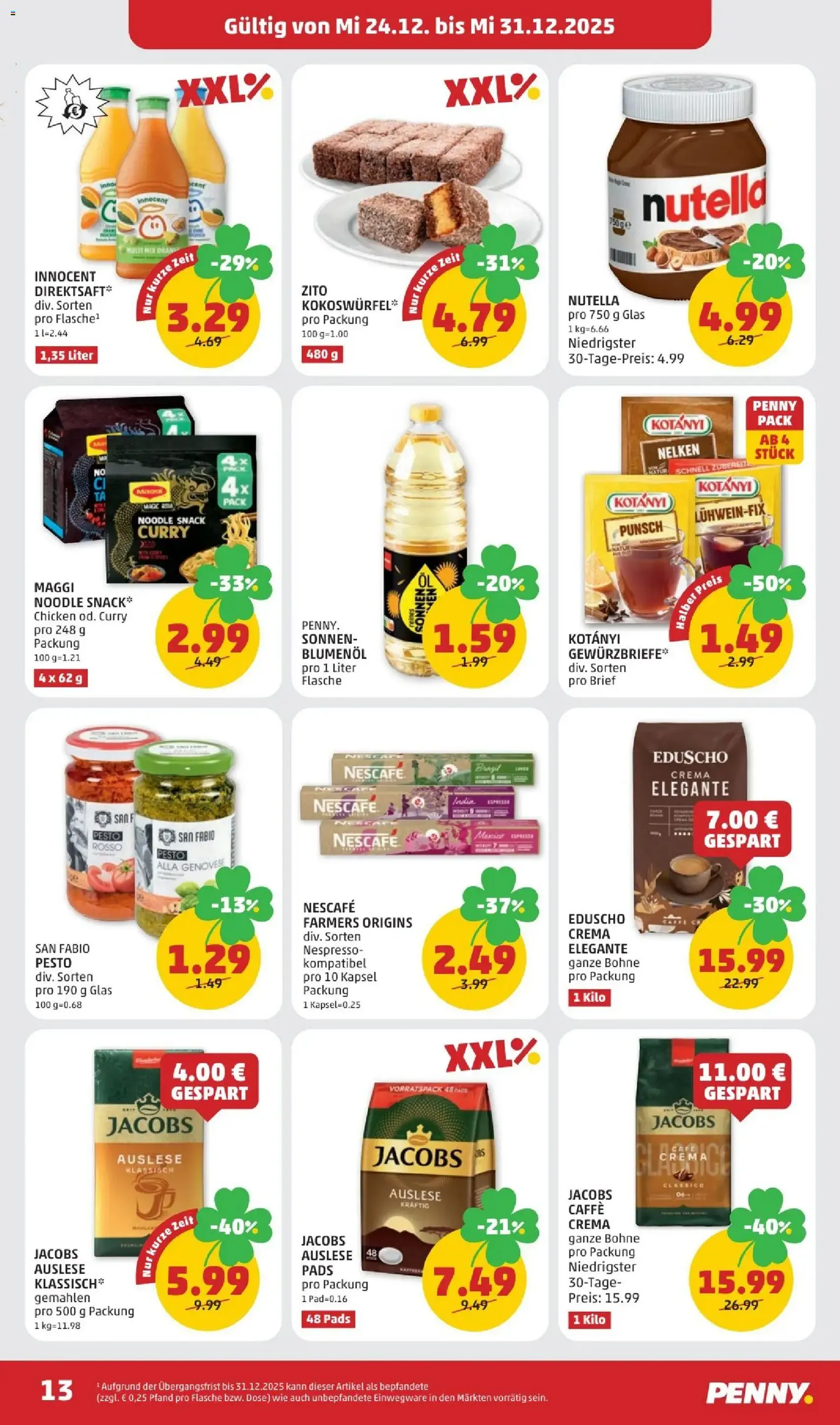 Penny Markt Flugblatt - Gültiger Prospekt ab 24.12.2025, Seite 13 von insgesamt 24