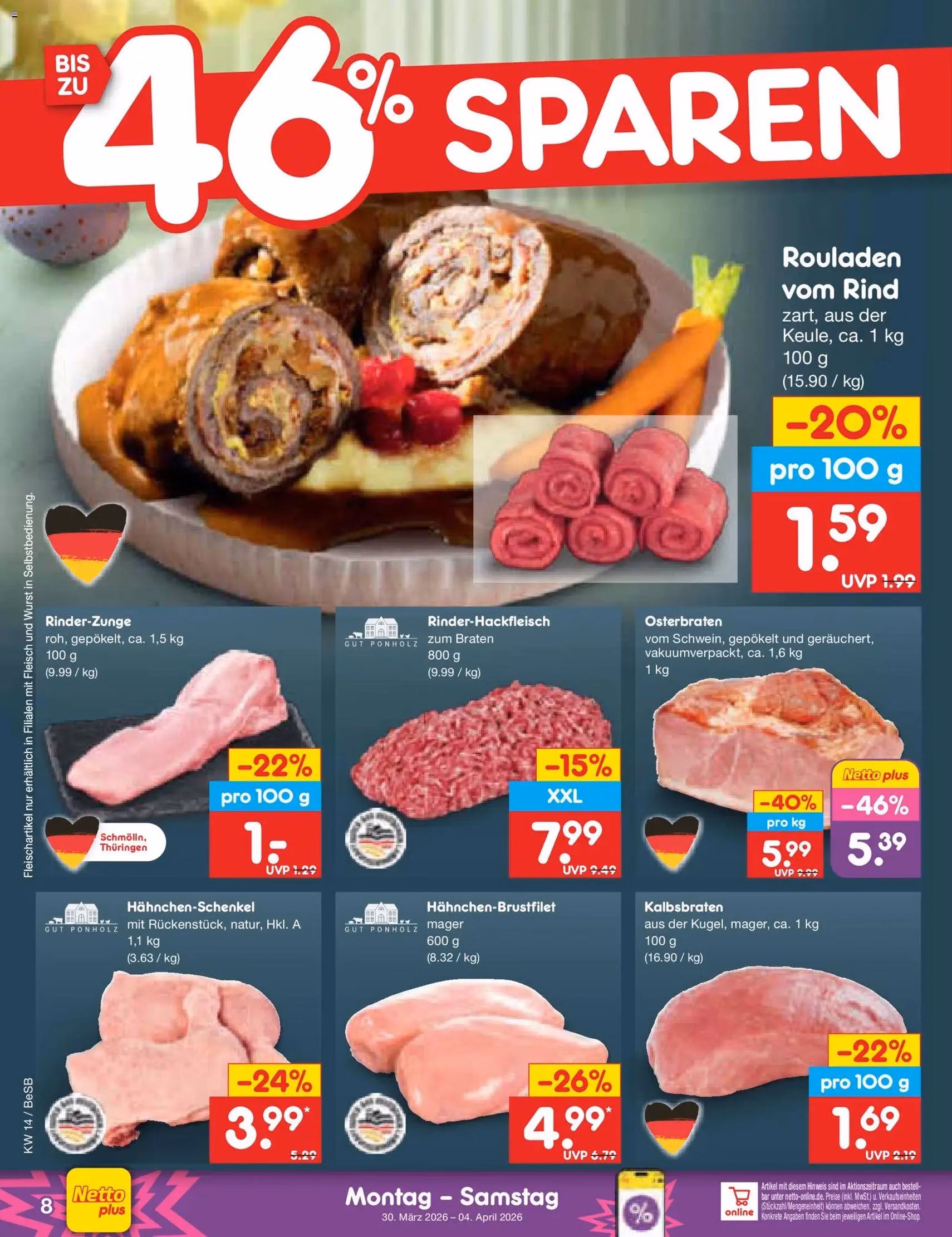 Netto Marken-Discount Prospekt - Gültiger Prospekt ab 30.03.2026, Seite 8 von insgesamt 62