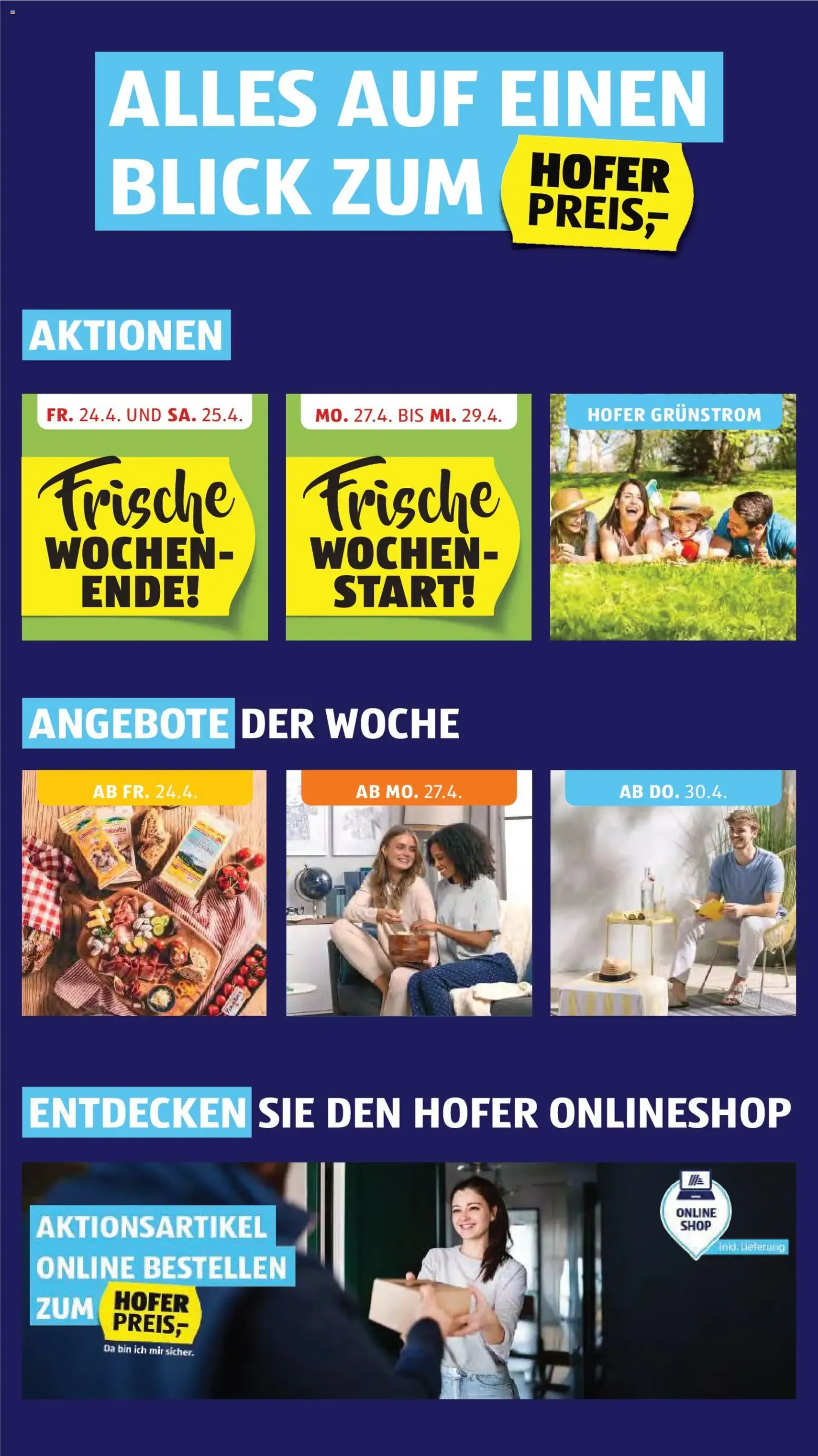 Hofer Flugblatt - Gültiger Prospekt ab 22.04.2026, Seite 2 von insgesamt 41