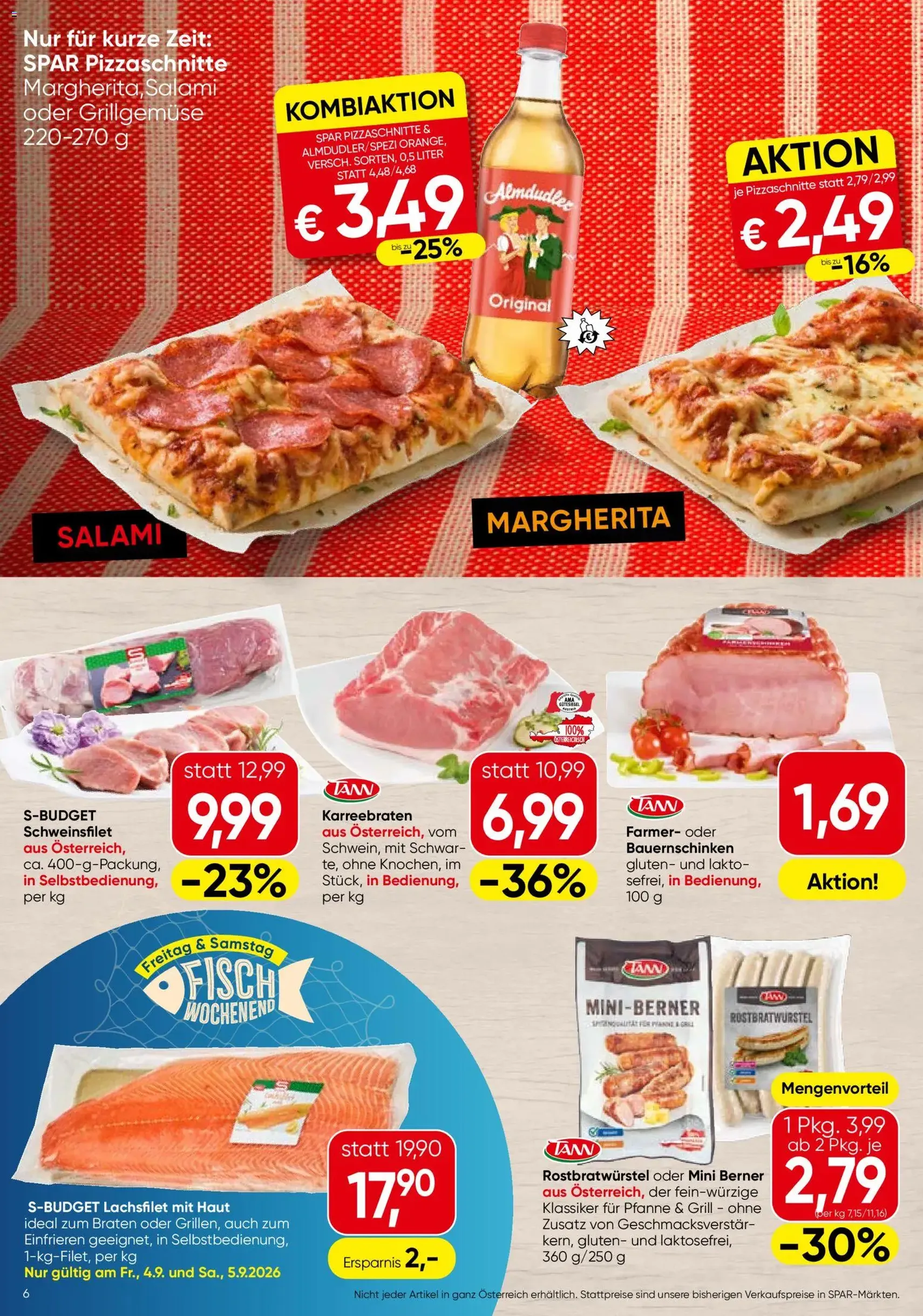 Spar - Flugblatt - Gültiger Prospekt ab 03.09.2026, Seite 6 von insgesamt 16