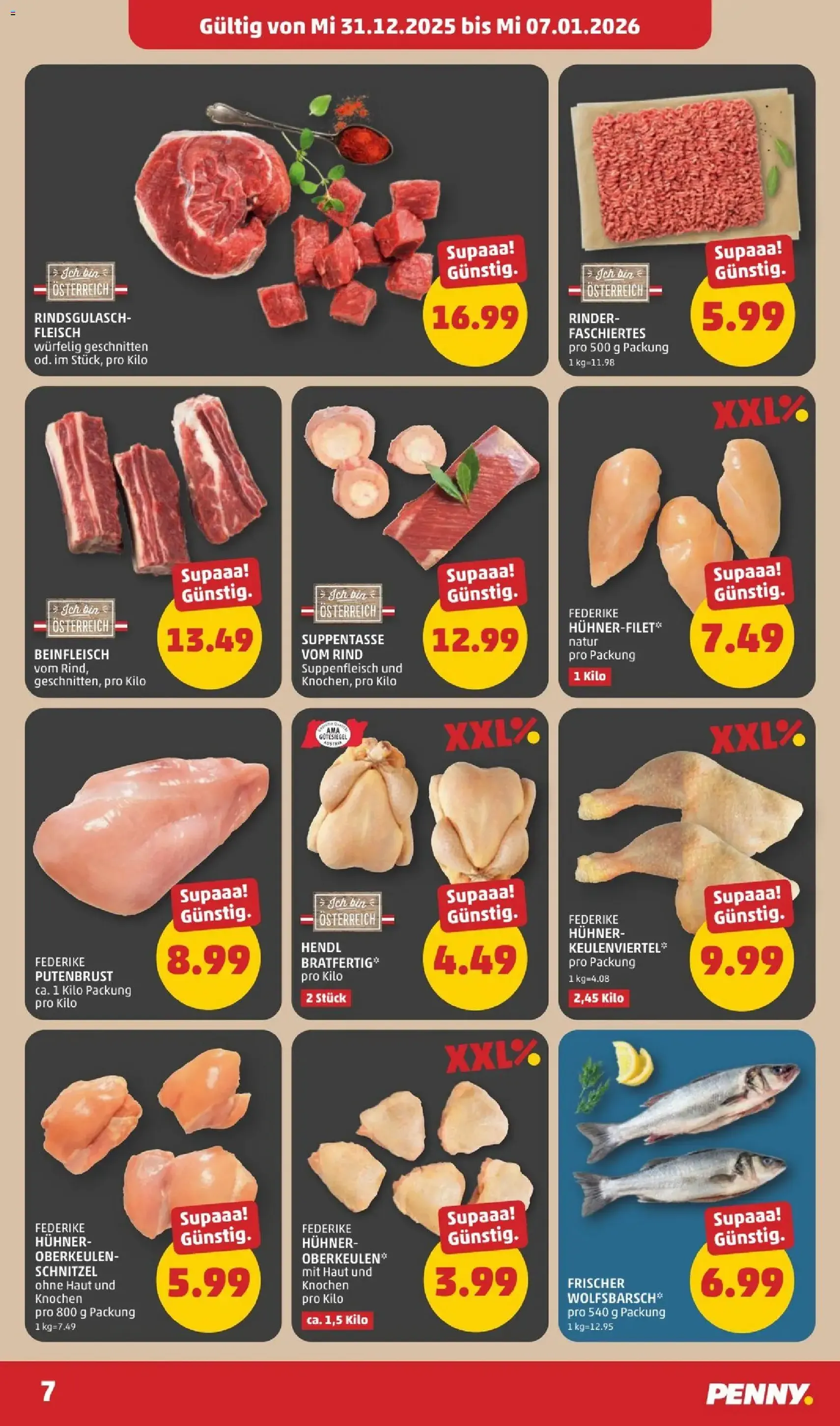 Penny Markt Flugblatt - Gültiger Prospekt ab 31.12.2025, Seite 7 von insgesamt 32