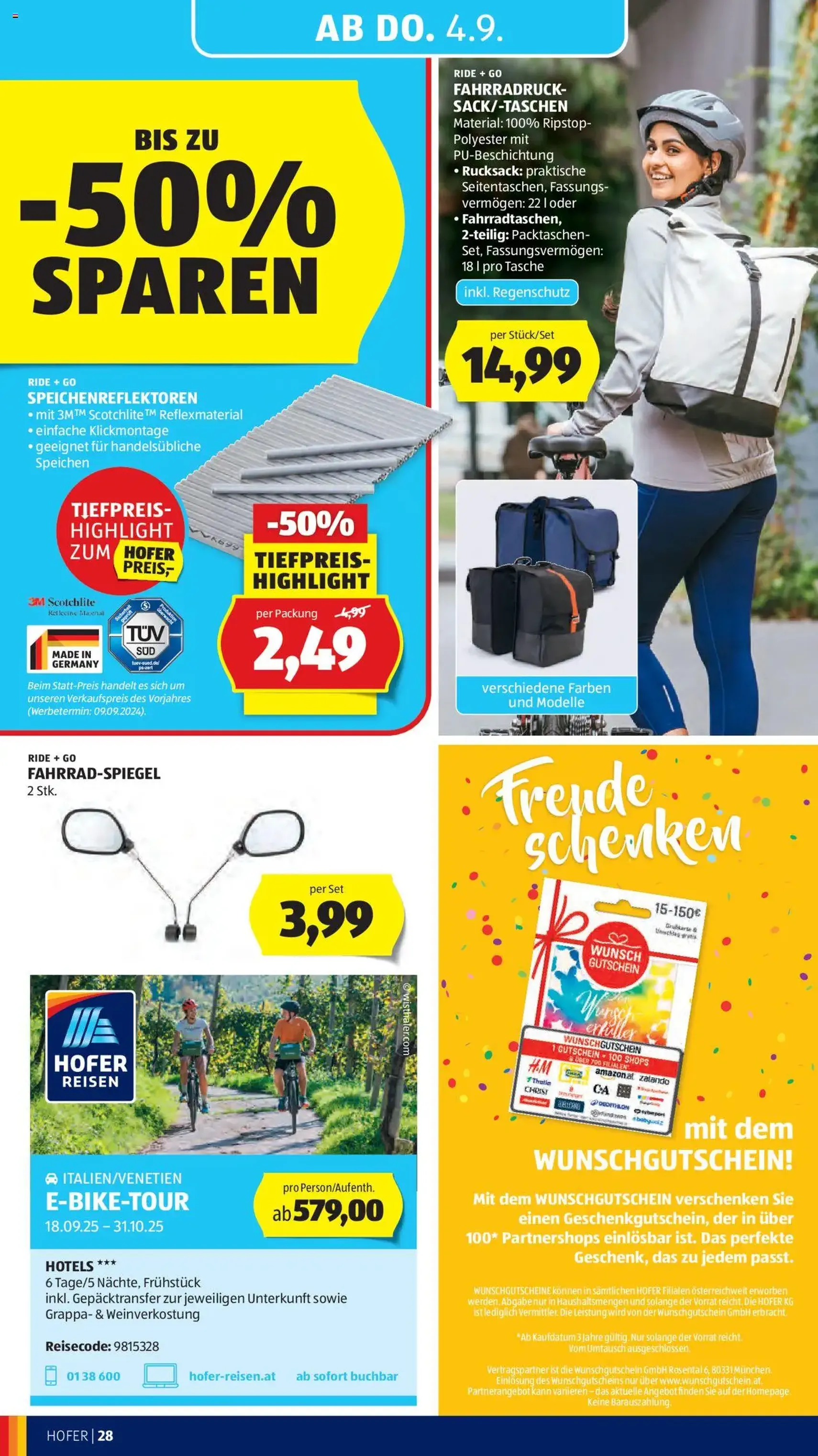 Hofer Flugblatt - Gültiger Prospekt ab 29.08.2025, Seite 32 von insgesamt 37