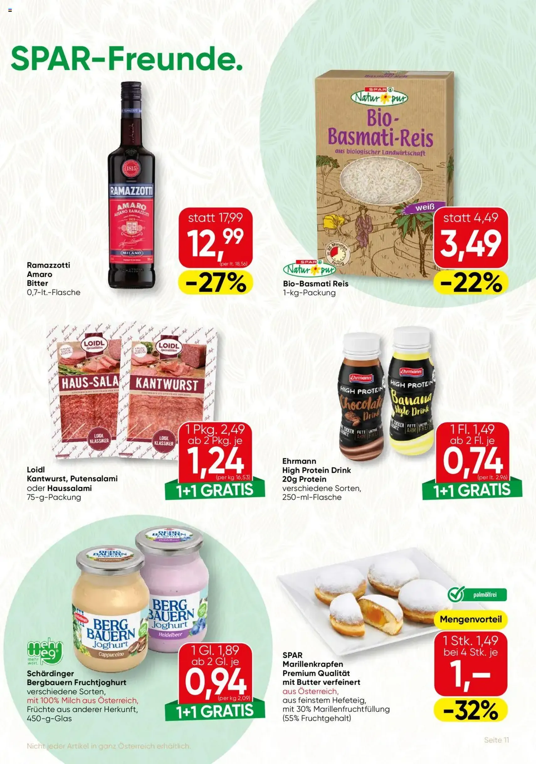SPAR Gourmet Flugblatt - Gültiger Prospekt ab 09.10.2025, Seite 11 von insgesamt 12