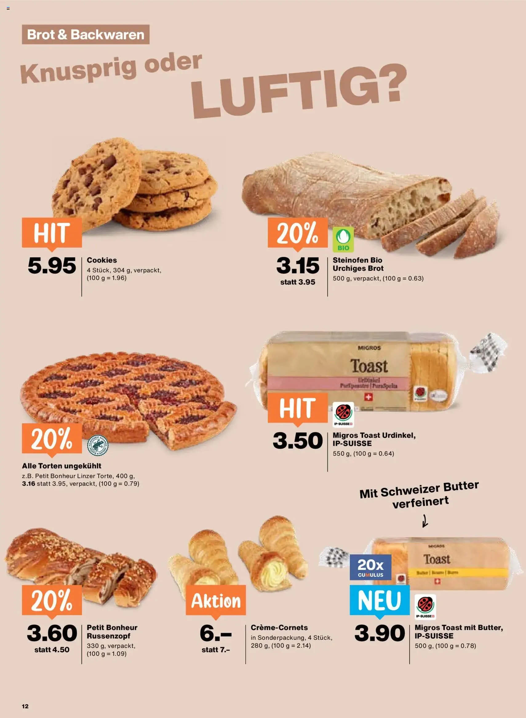 Migros aktionen - Gültiger Prospekt ab 24.09.2026, Seite 12 von insgesamt 24