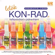 KON - RAD leták - náhľad letáku platný od 01.08.2026