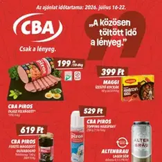 CBA akciós újság - szórólap előnézete érvényes 2026.07.16. -tól