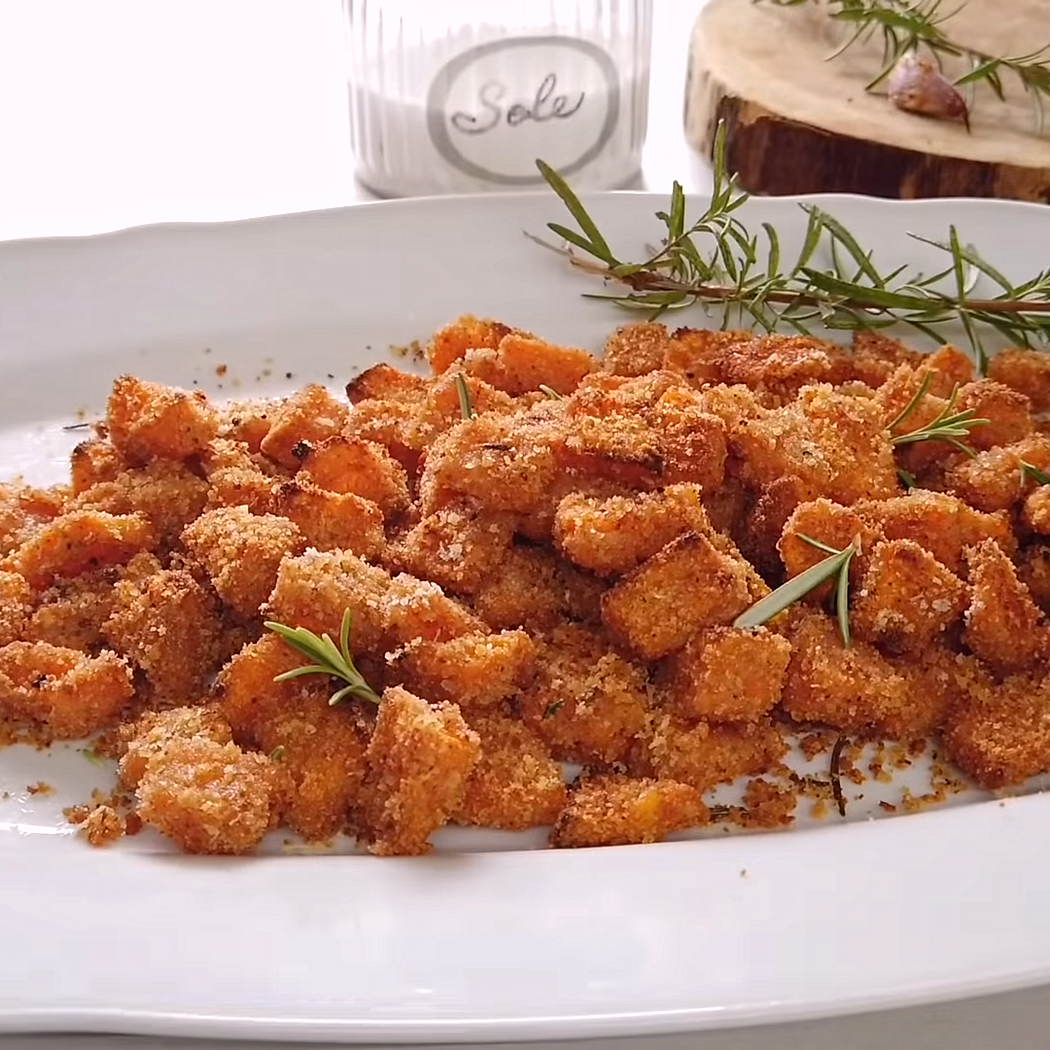 Zucca al forno gratinata