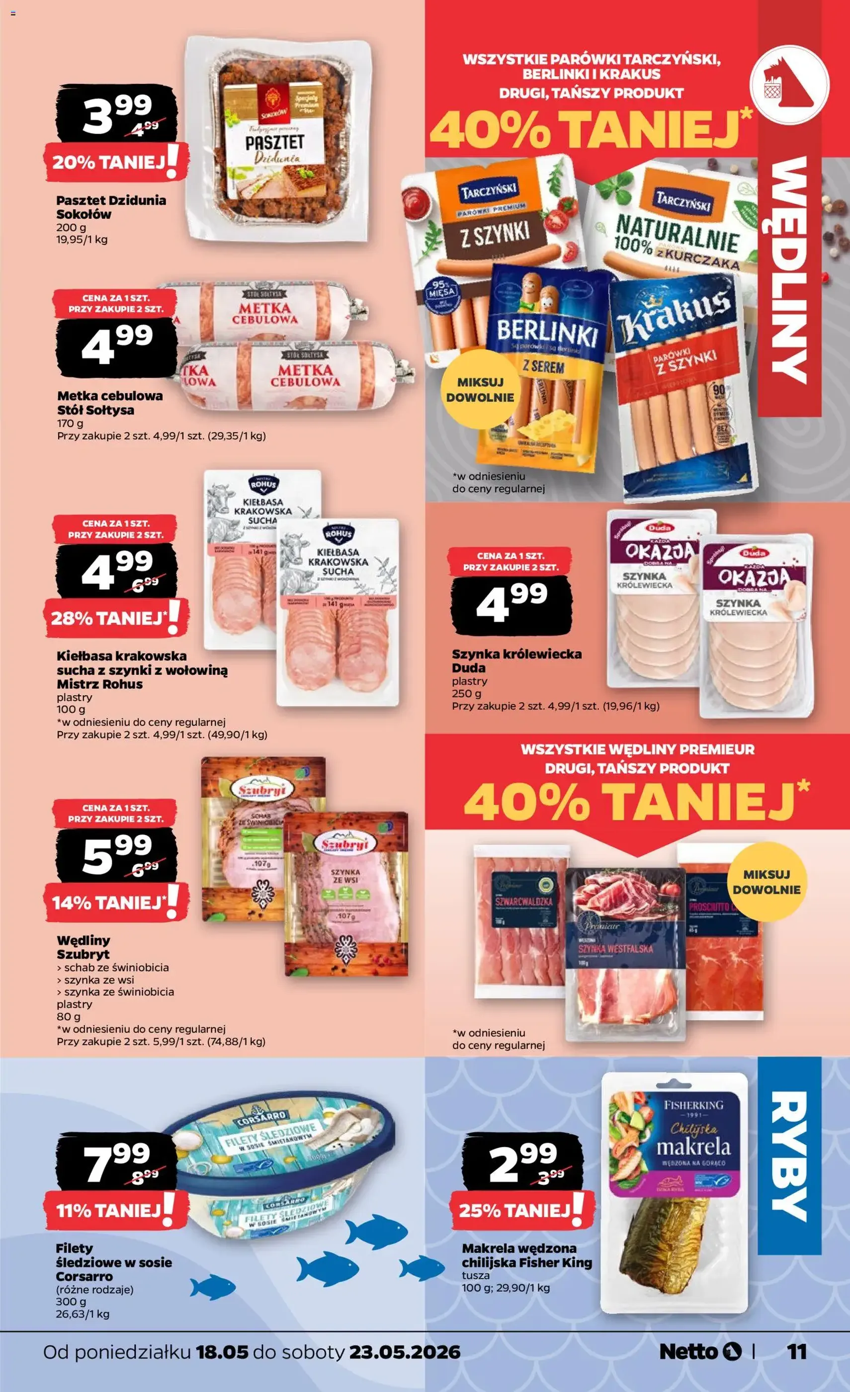 Netto gazetka od poniedziałku spożywcza - ważny gazetka od 18.05.2026 strona 11 z 38