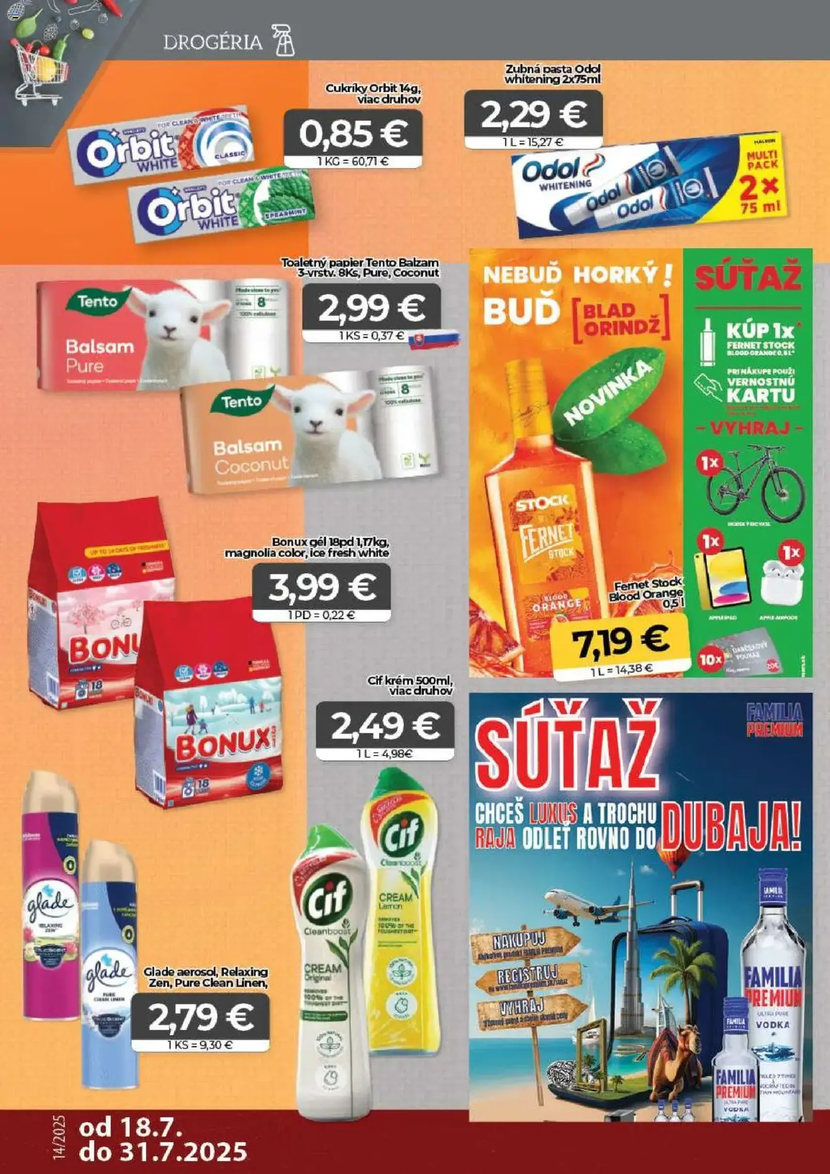 CBA Komfos leták - platný leták od 18.07.2025 strana 14 z 16 CBA Komfos leták - platný leták od 18.07.2025 strana 14 z 16