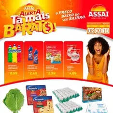 Encarte Assaí Atacadista - pré-visualização do folheto, válido a partir de 08/08/2025