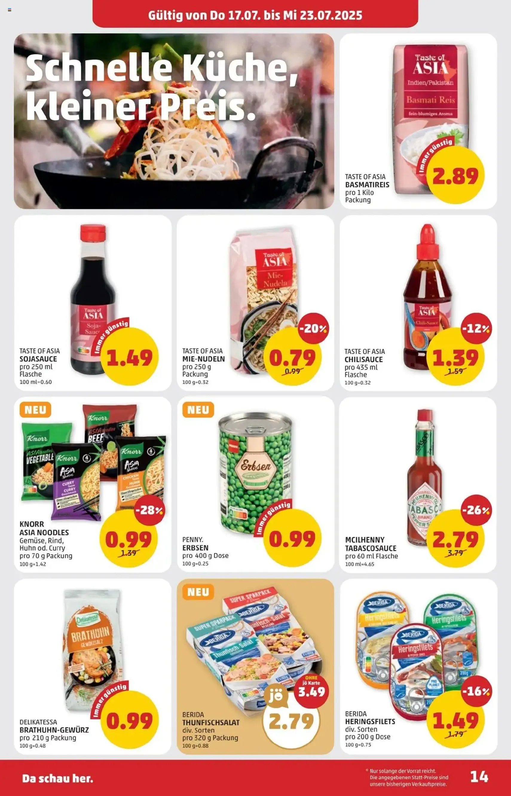 Penny Markt Flugblatt - Gültiger Prospekt ab 17.07.2025, Seite 14 von insgesamt 28 Penny Markt Flugblatt - Gültiger Prospekt ab 17.07.2025, Seite 14 von insgesamt 28
