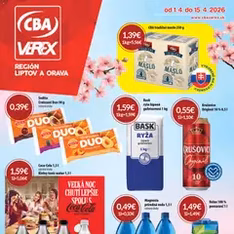 CBA Verex leták - náhľad letáku platný od 01.04.2026