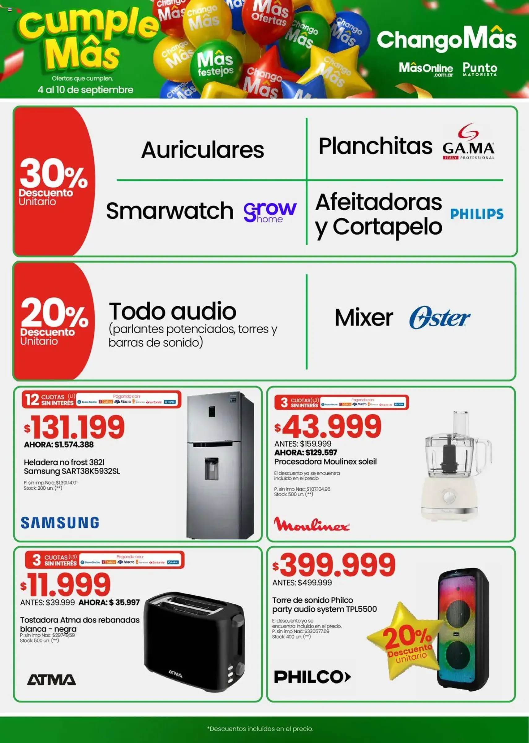 Changomas ofertas - folleto válido desde 04/09/2025 página 2 de 18 Changomas ofertas - folleto válido desde 04/09/2025 página 2 de 18