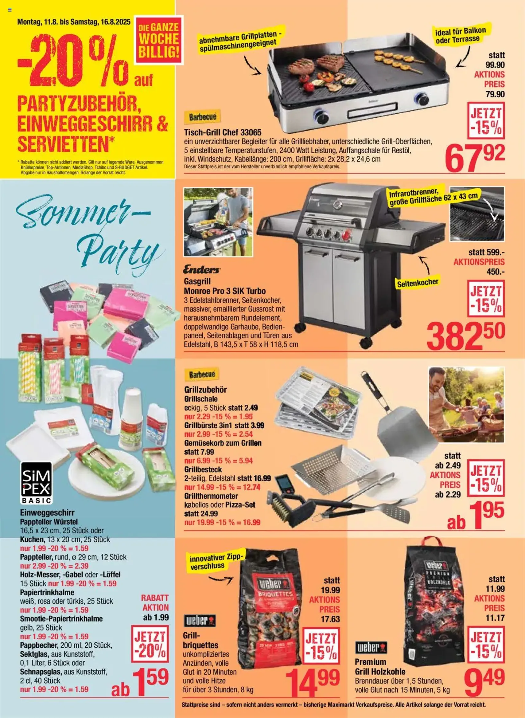 Maximarkt Flugblatt - Gültiger Prospekt ab 11.08.2025, Seite 8 von insgesamt 20