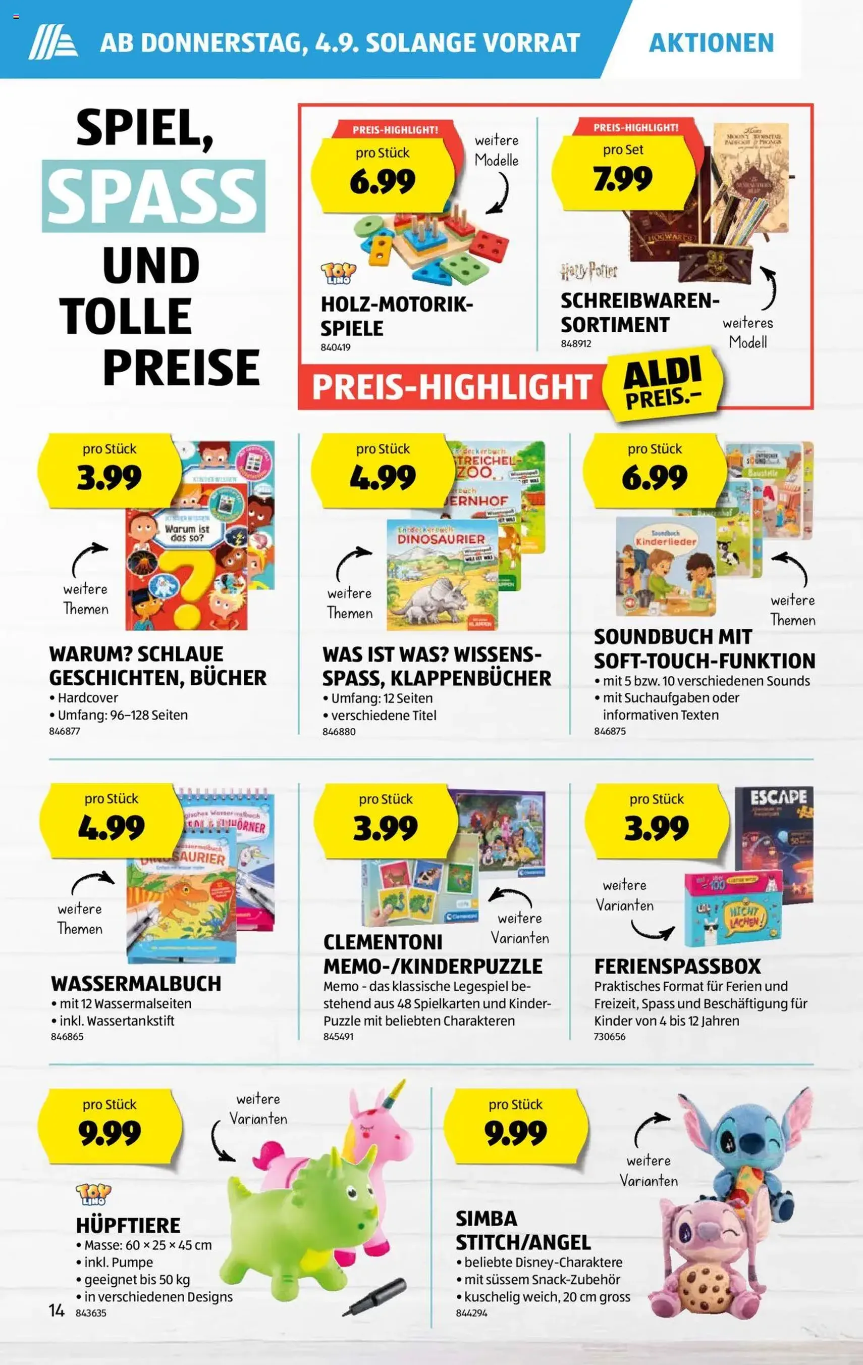 Aldi Aktionen - Gültiger Prospekt ab 04.09.2025, Seite 14 von insgesamt 35 Aldi Aktionen - Gültiger Prospekt ab 04.09.2025, Seite 14 von insgesamt 35