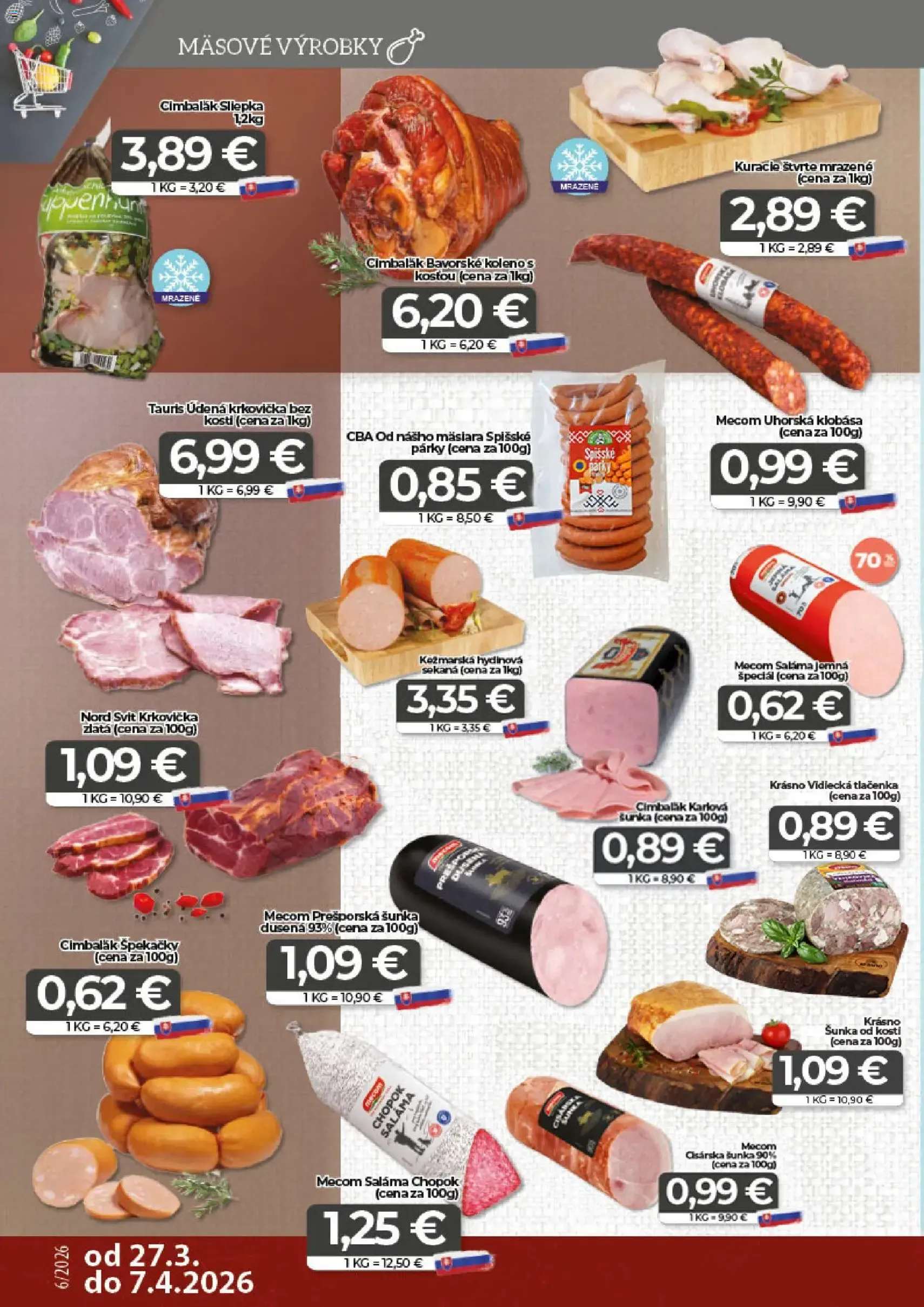 CBA Komfos leták - platný leták od 27.03.2026 strana 2 z 16