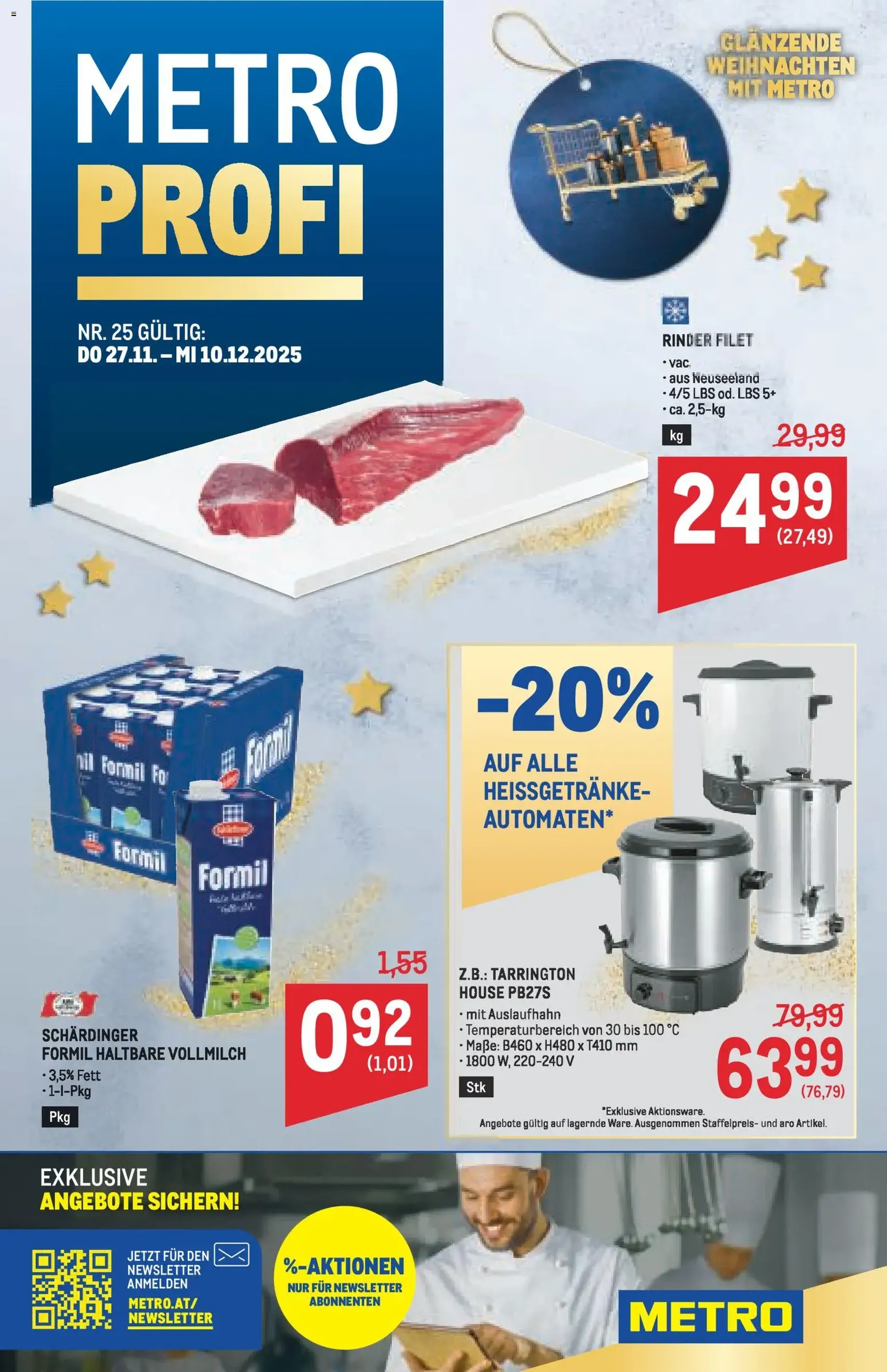 Metro angebote Profi - Gültiger Prospekt ab 27.11.2025, Seite 1 von insgesamt 64