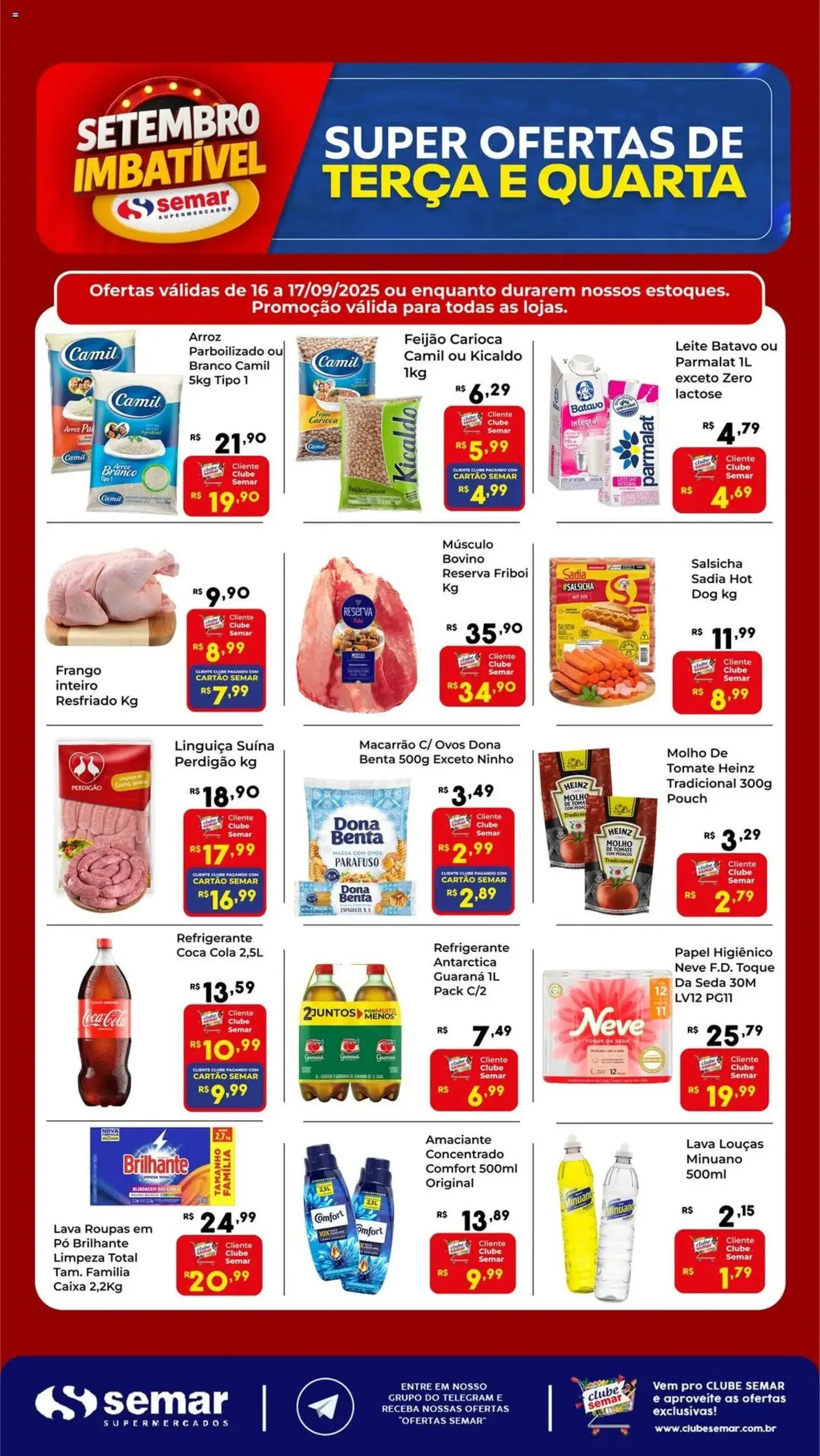 Semar Supermercado - Ofertas da semana - folheto válido a partir de 16/09/2025 página 1 de 2
