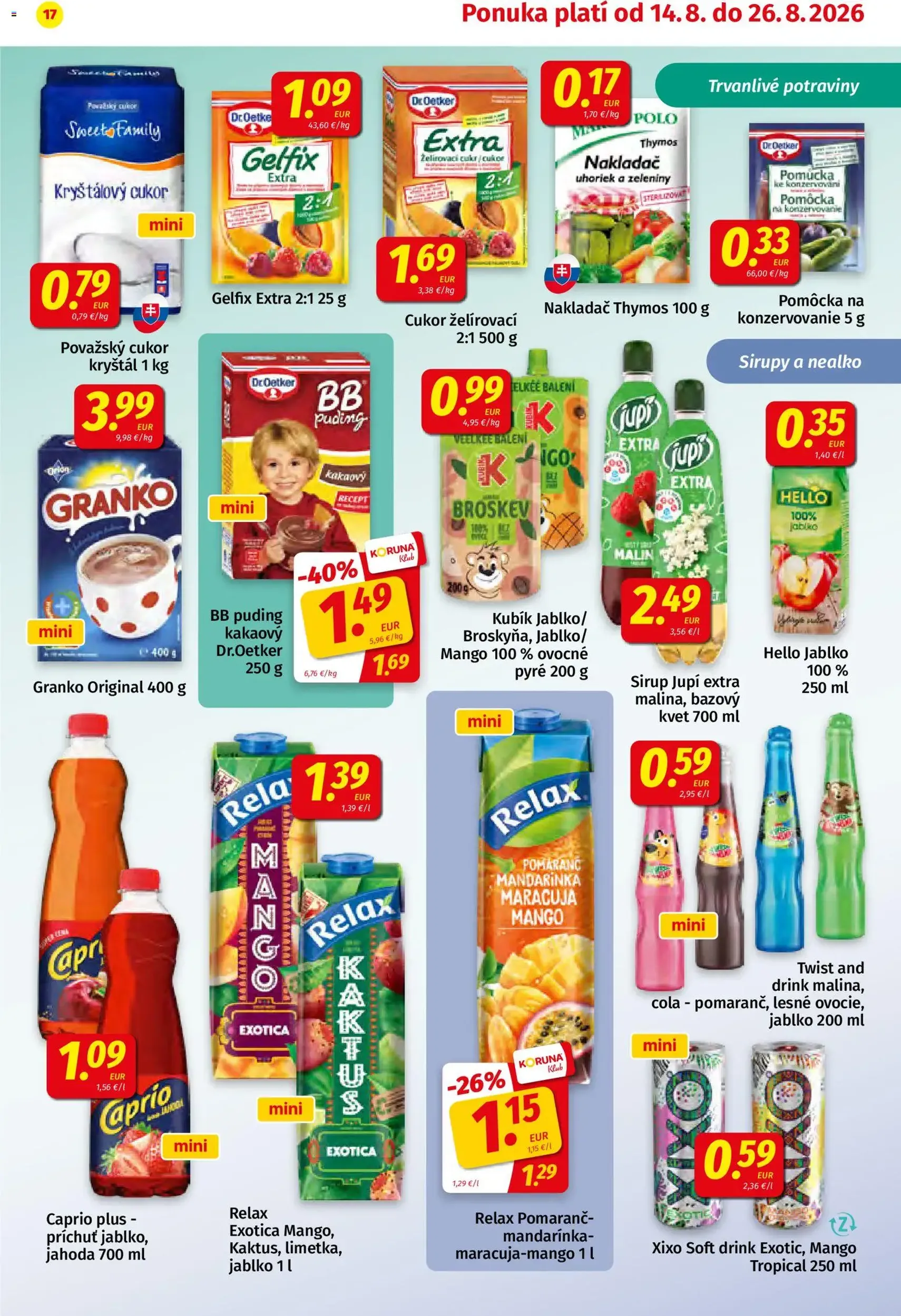 Koruna leták - platný leták od 14.08.2026 strana 17 z 24