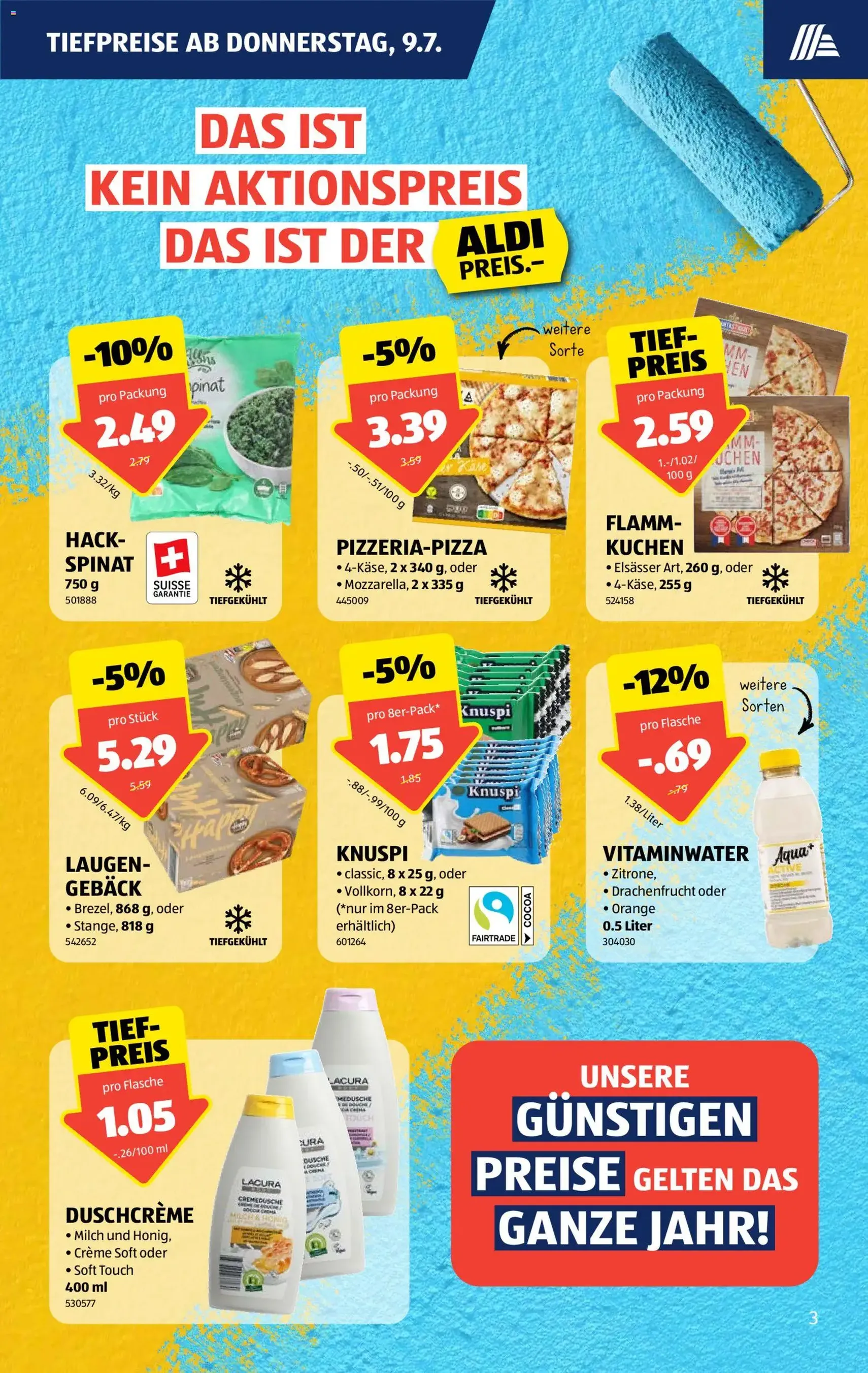 Aldi aktionen - Gültiger Prospekt ab 09.07.2026, Seite 3 von insgesamt 44