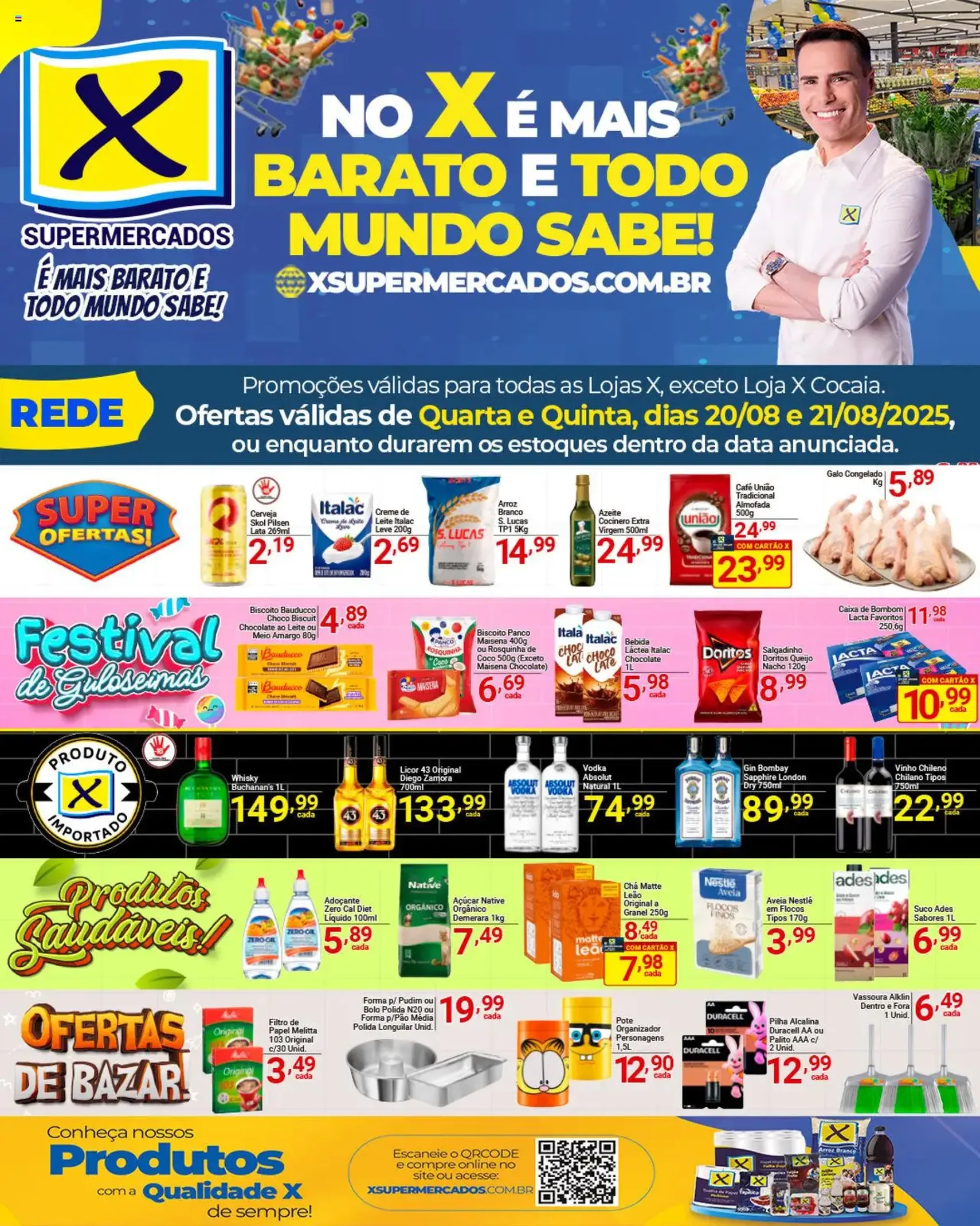 X Supermercados - Ofertas da semana - folheto válido a partir de 20/08/2025 página 1 de 6