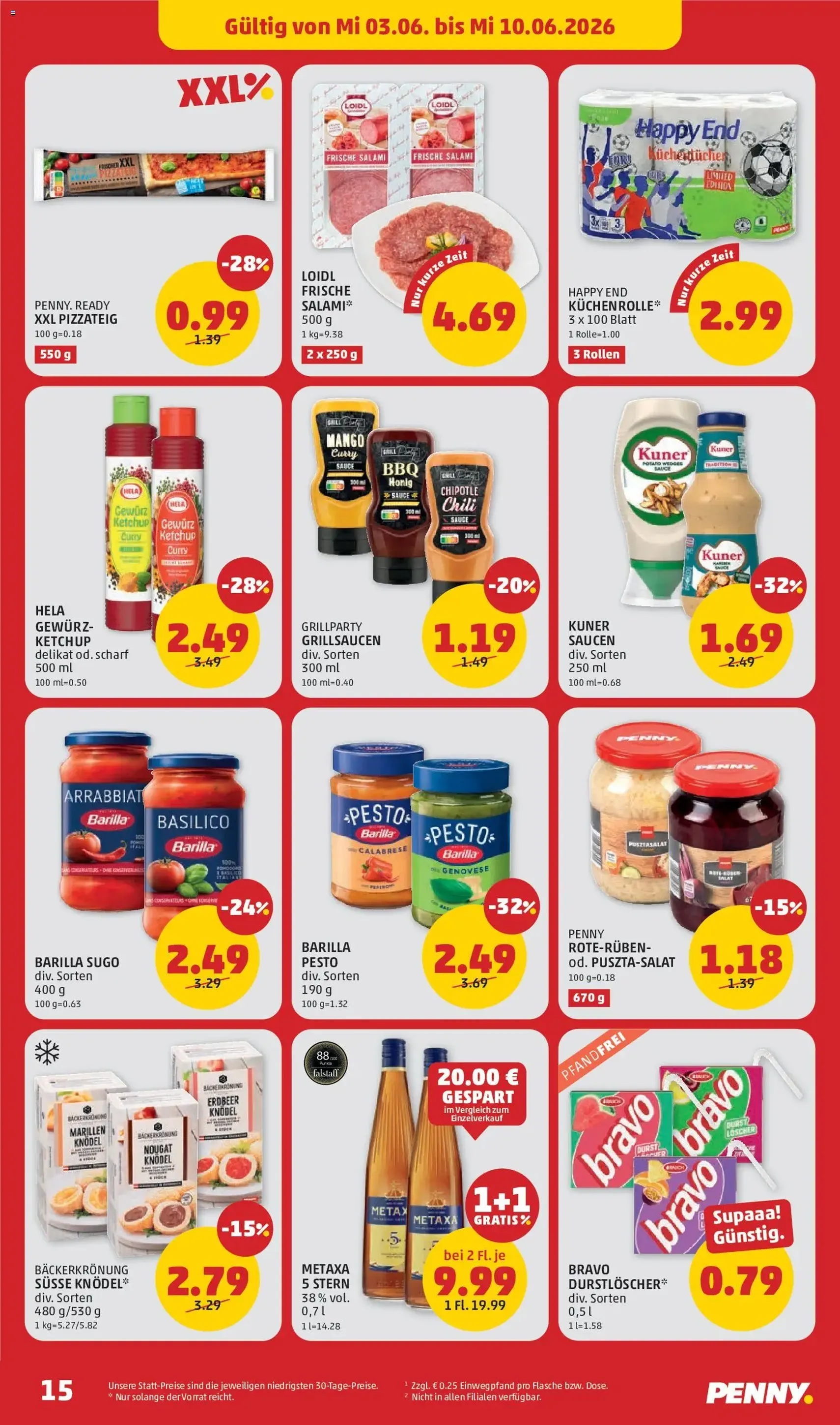 Penny Markt - Flugblatt - Gültiger Prospekt ab 03.06.2026, Seite 15 von insgesamt 32