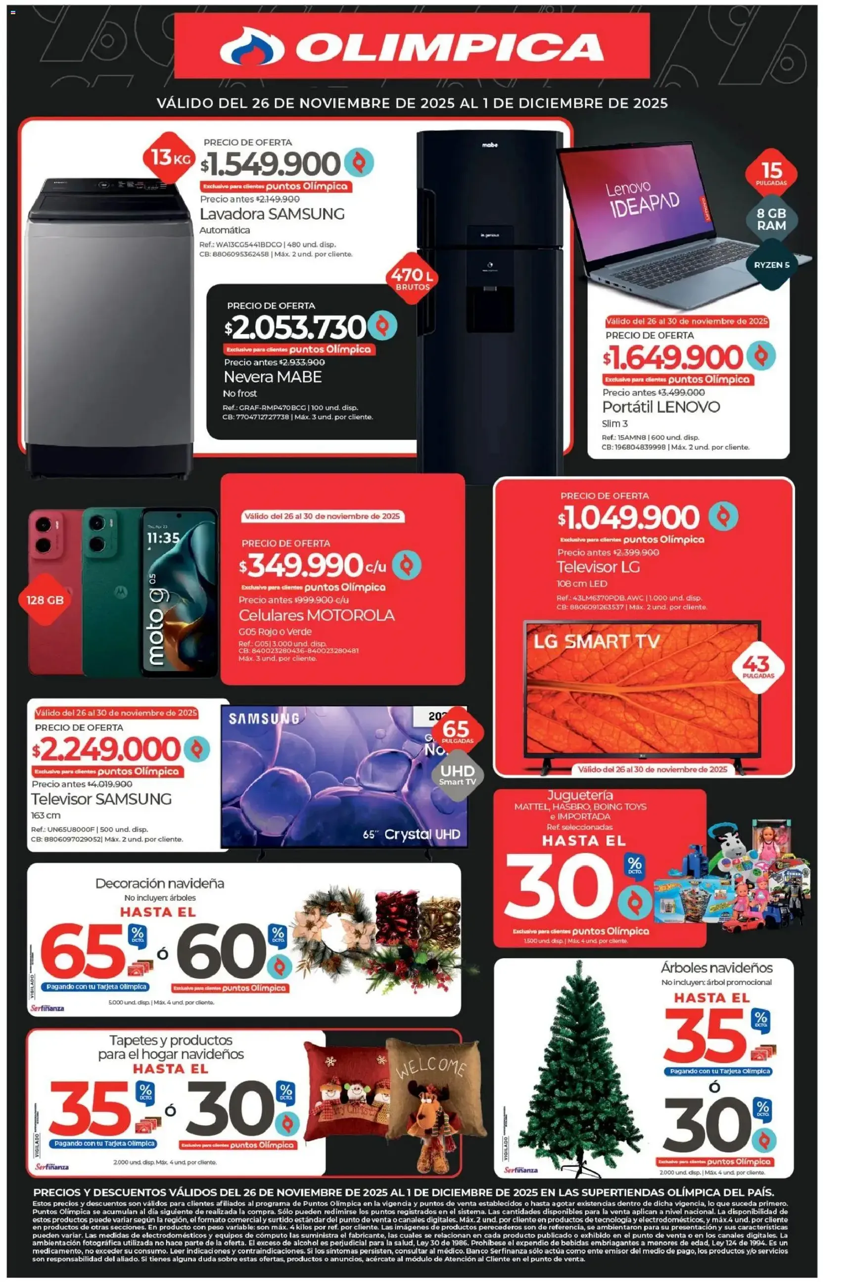 Olímpica - Black Friday - folleto válido desde 26/11/2025 página 8 de 8