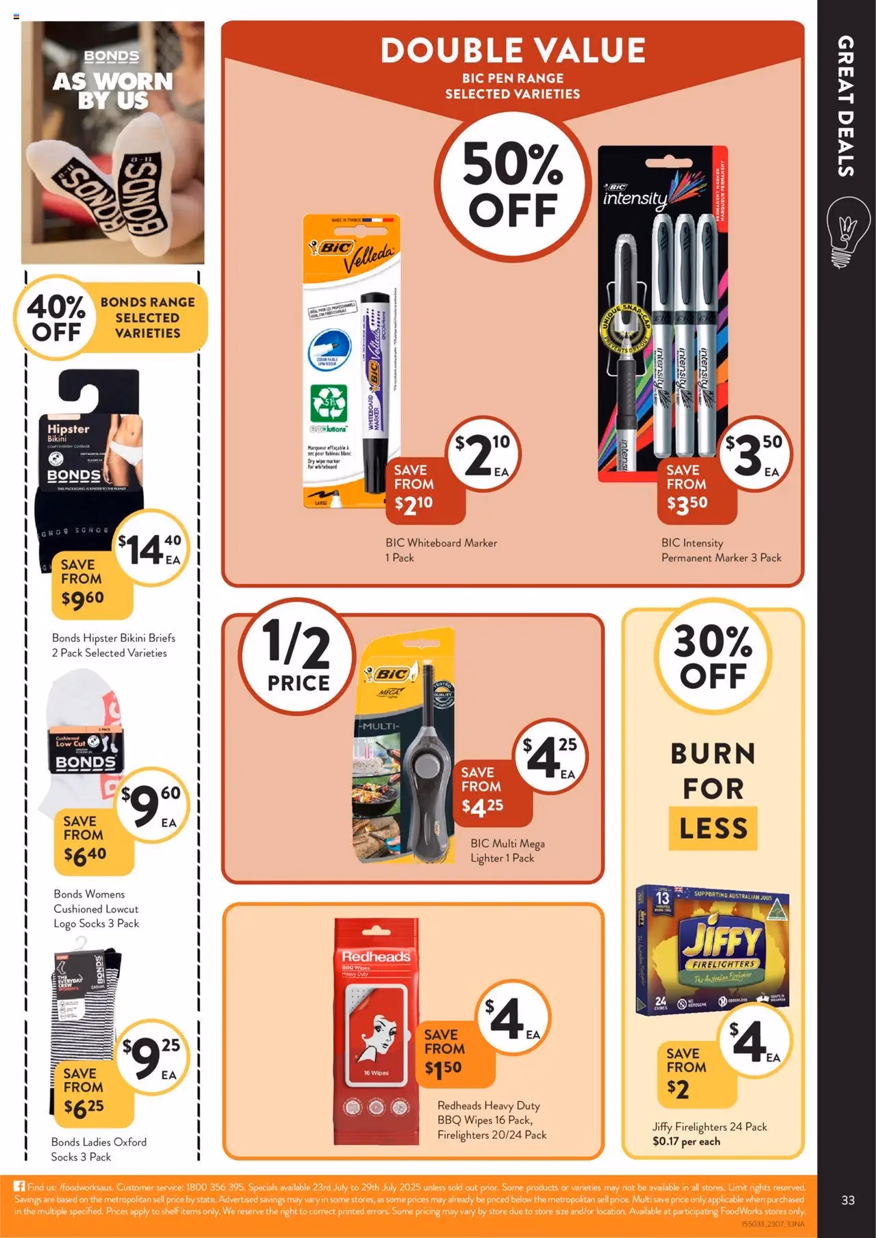 Foodworks - Catalogue NSW - valid flyer from 23/07/2025, page 33 of 33 Foodworks - Catalogue NSW - valid flyer from 23/07/2025, page 33 of 33