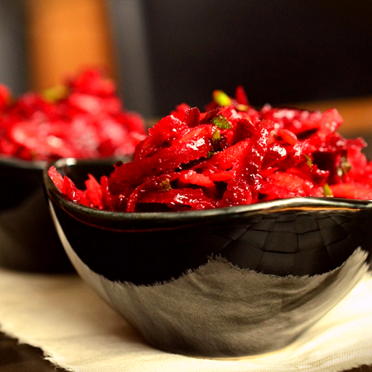 Anteprima ricetta Insalata di barbabietola cruda vegetariana