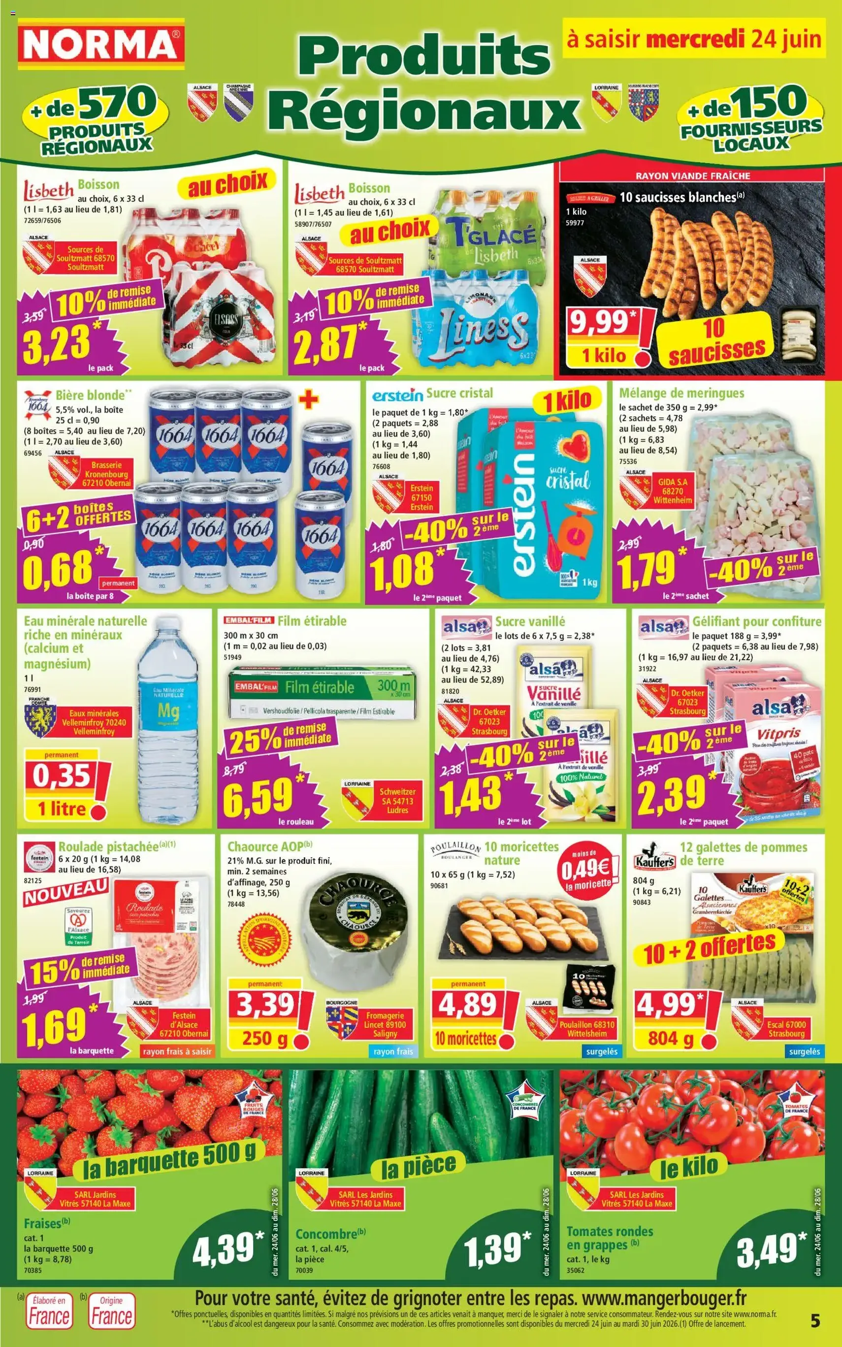 Norma catalogue - brochure valable à partir du 24/06/2026, page 5 sur 12