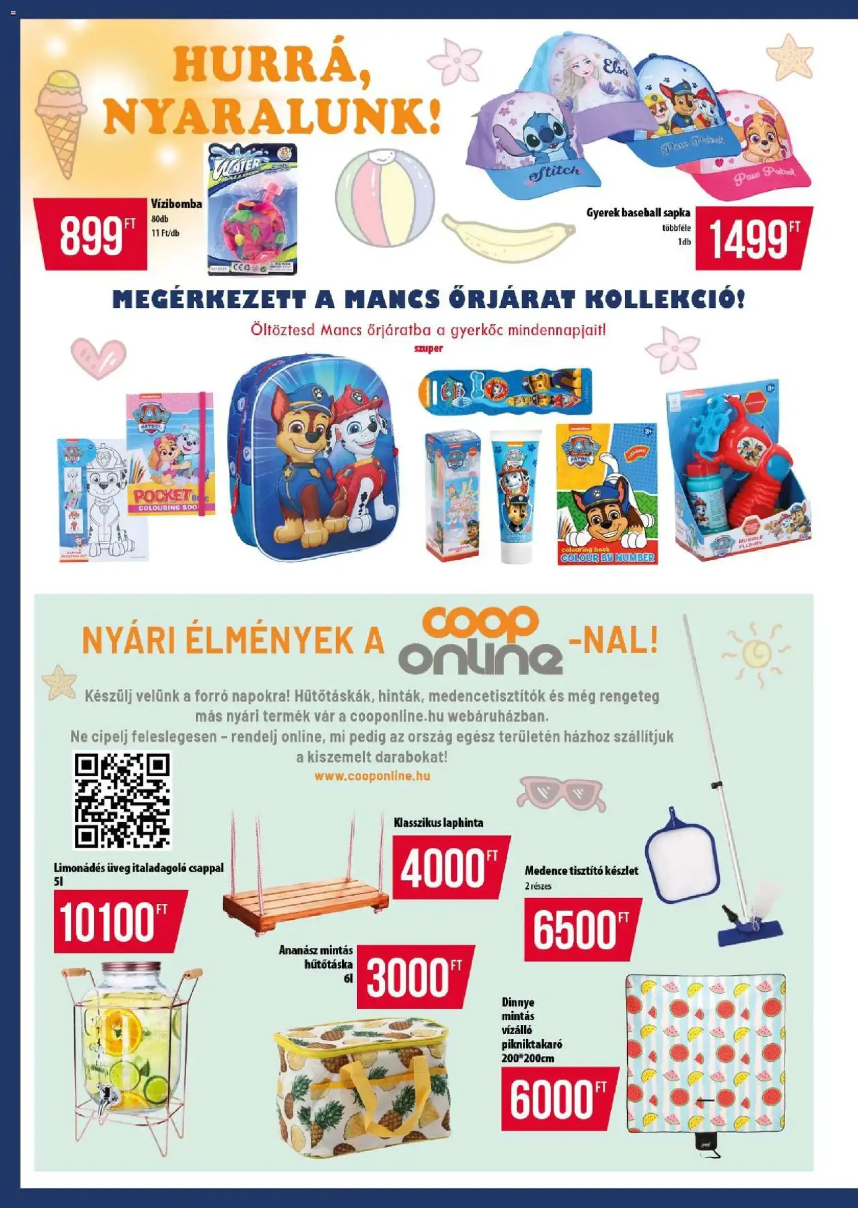 COOP akciós újság - 2026.07.09. érvényes szórólap 2 oldal 4 oldalból