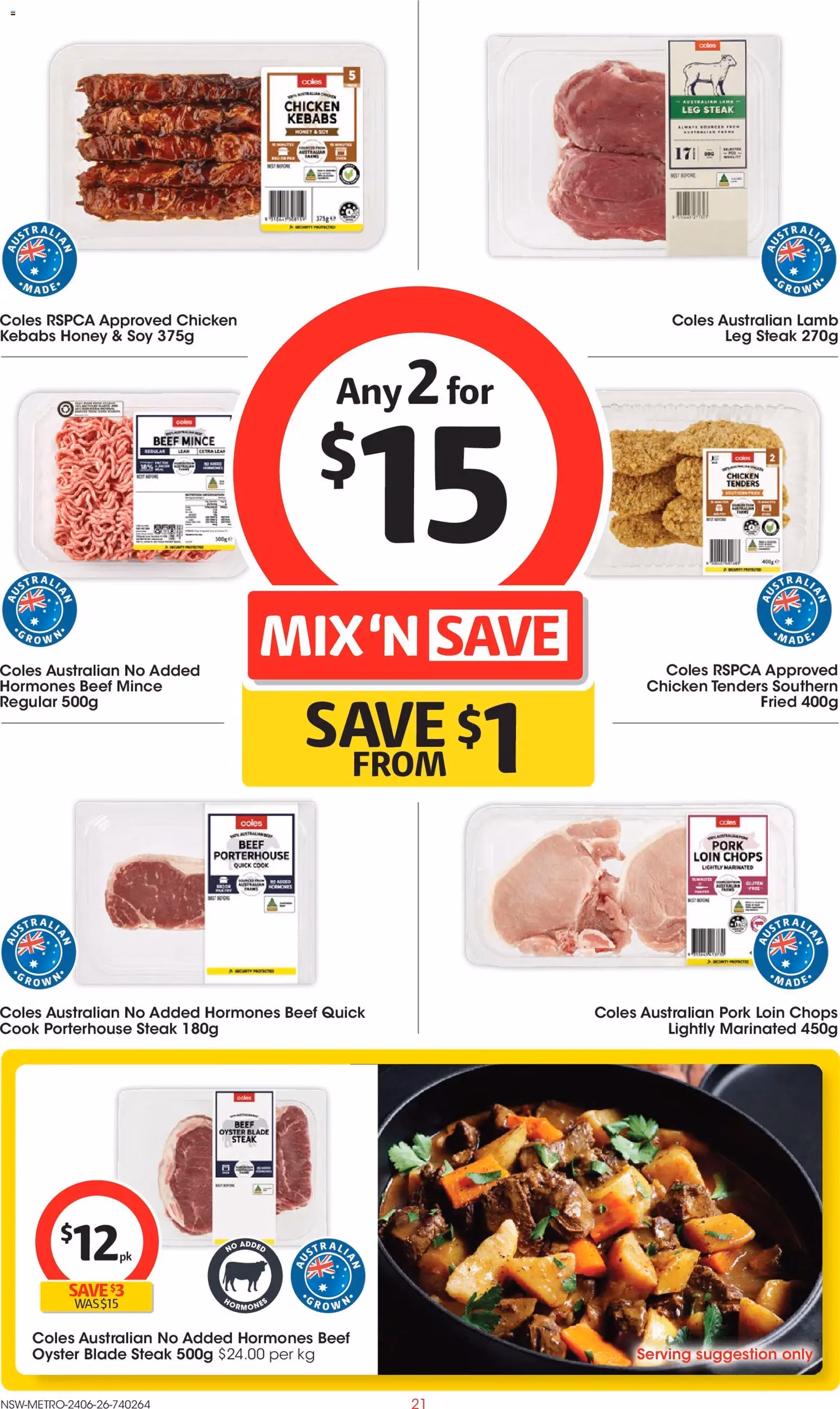 Coles catalogue - valid flyer from 24/06/2026, page 21 of 47