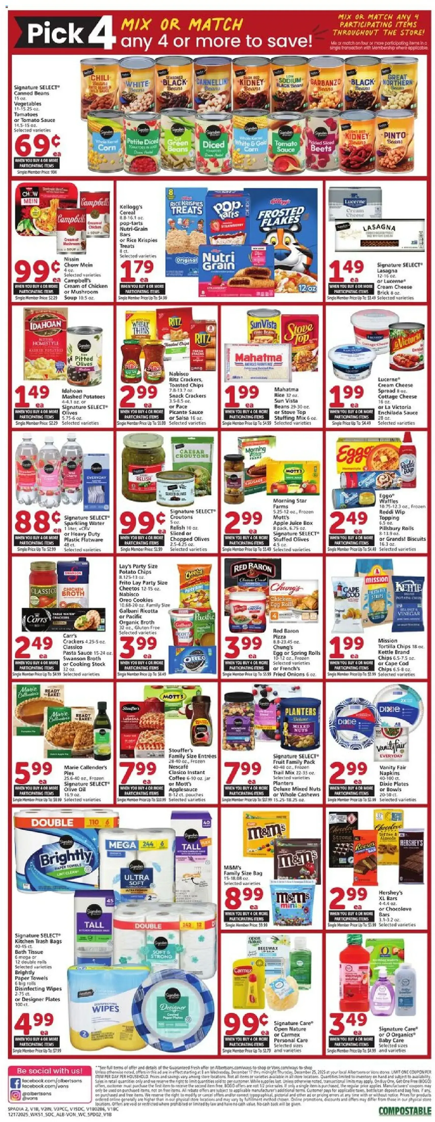 Vons Weekly Ad - valid flyer from 12/17/2025, page 3 of 8