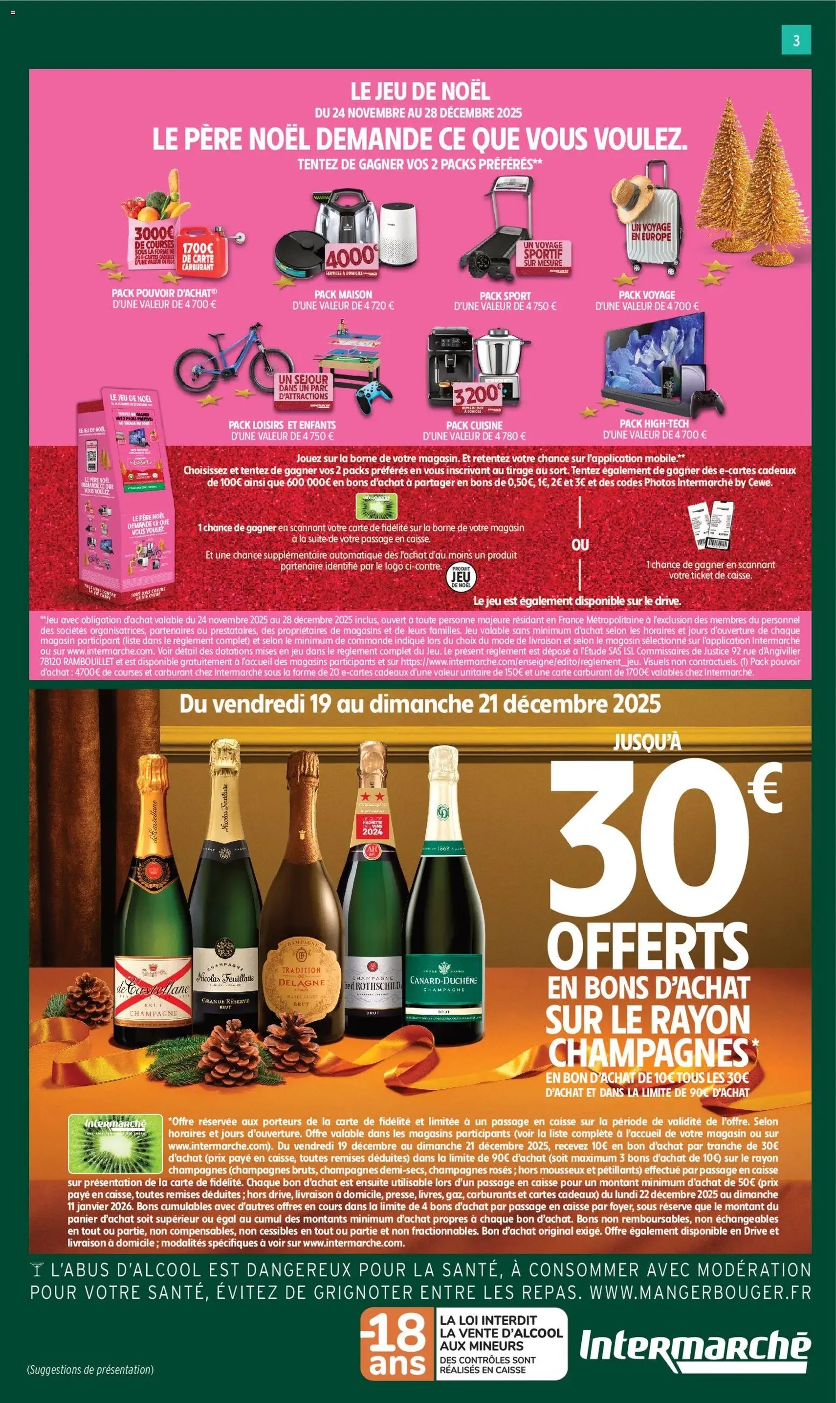 Intermarché catalogue semaine 51 - brochure valable à partir du 16/12/2025, page 3 sur 48