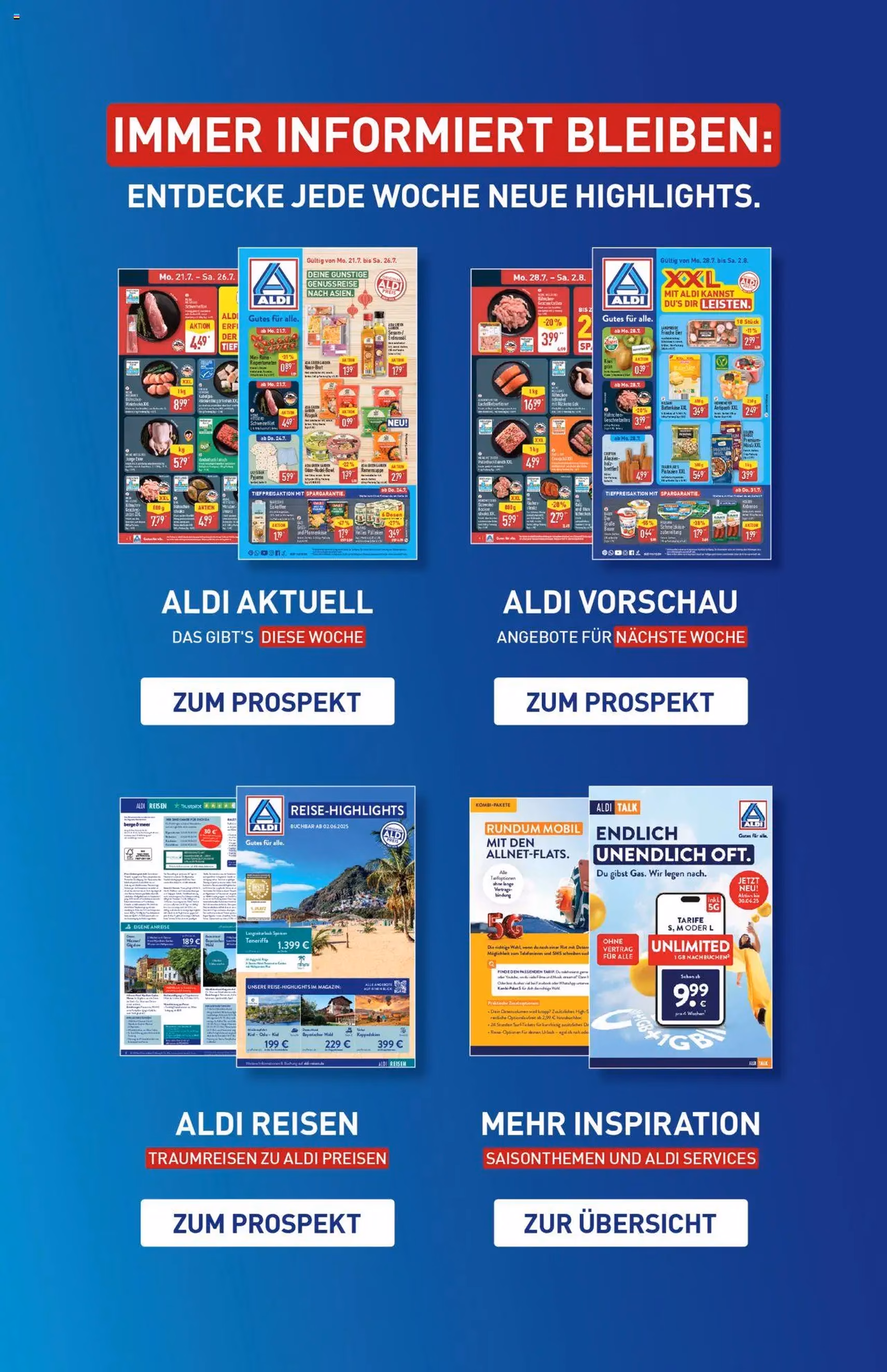 Aldi Prospekt - Gültiger Prospekt ab 04.08.2025, Seite 44 von insgesamt 44 Aldi Prospekt - Gültiger Prospekt ab 04.08.2025, Seite 44 von insgesamt 44