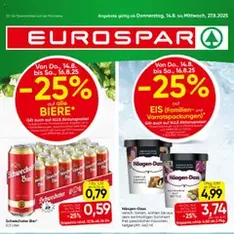 Eurospar Flugblatt - Prospekt Vorschau gültig ab 14.08.2025