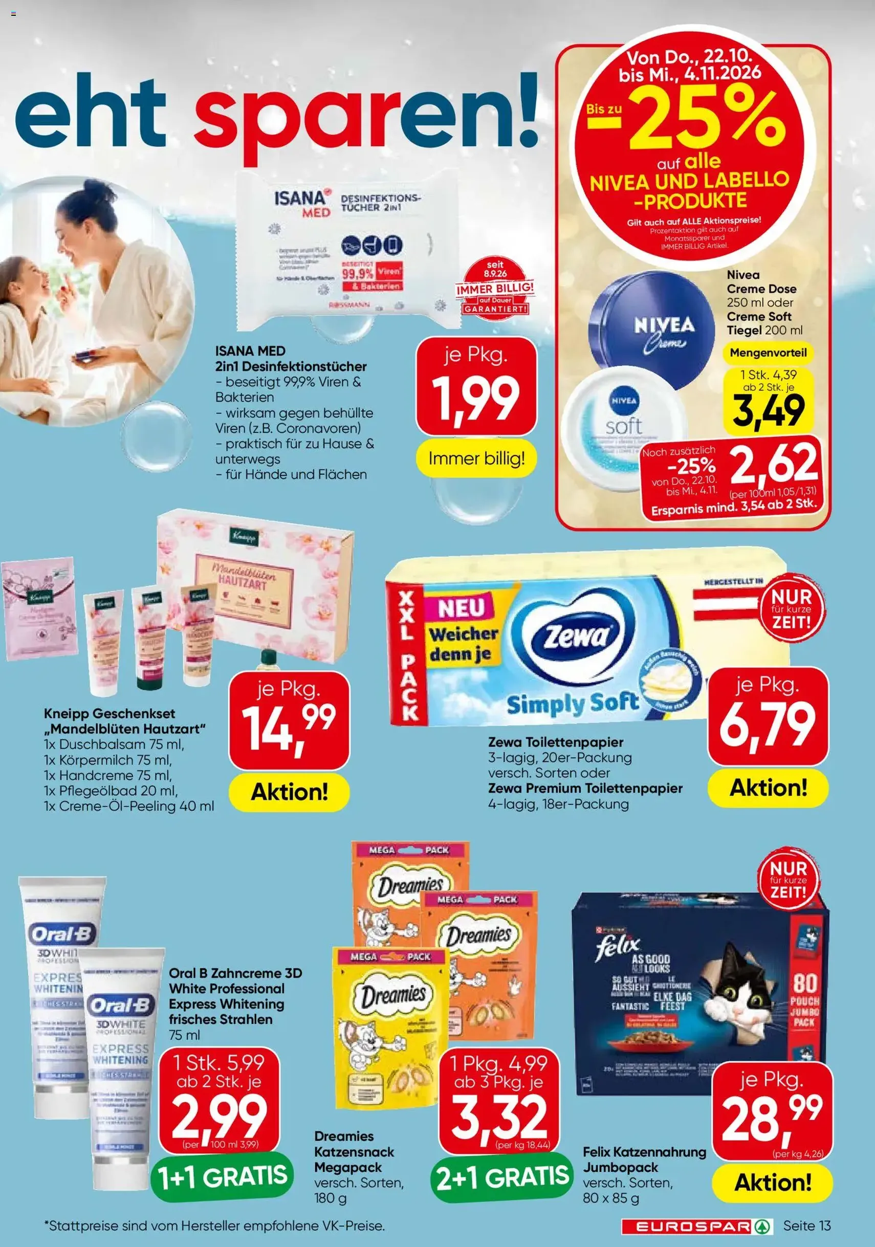 Eurospar Flugblatt - Gültiger Prospekt ab 22.10.2026, Seite 13 von insgesamt 16
