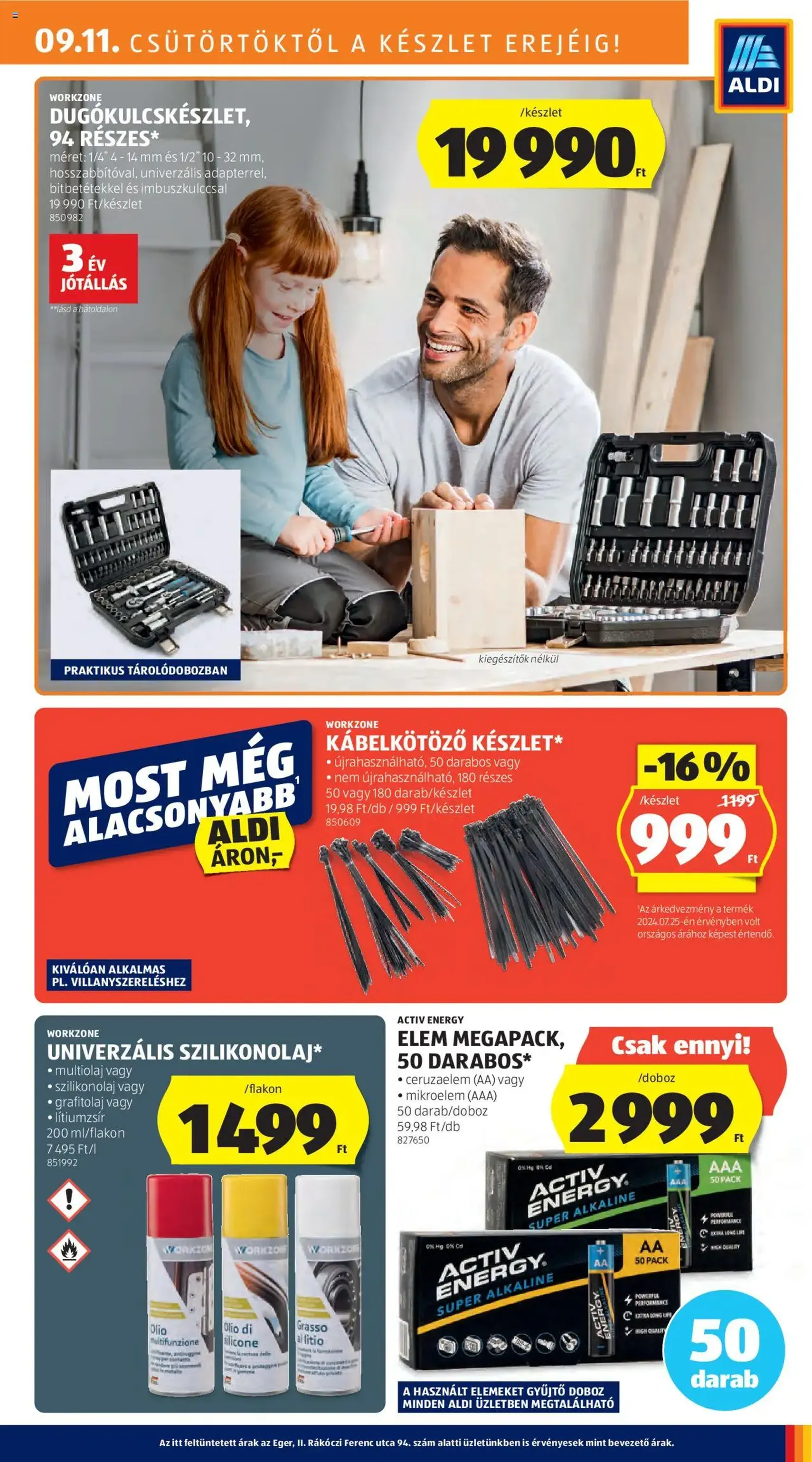 Aldi Akciós újság - 2025.09.11. érvényes szórólap 21 oldal 46 oldalból Aldi Akciós újság - 2025.09.11. érvényes szórólap 21 oldal 46 oldalból
