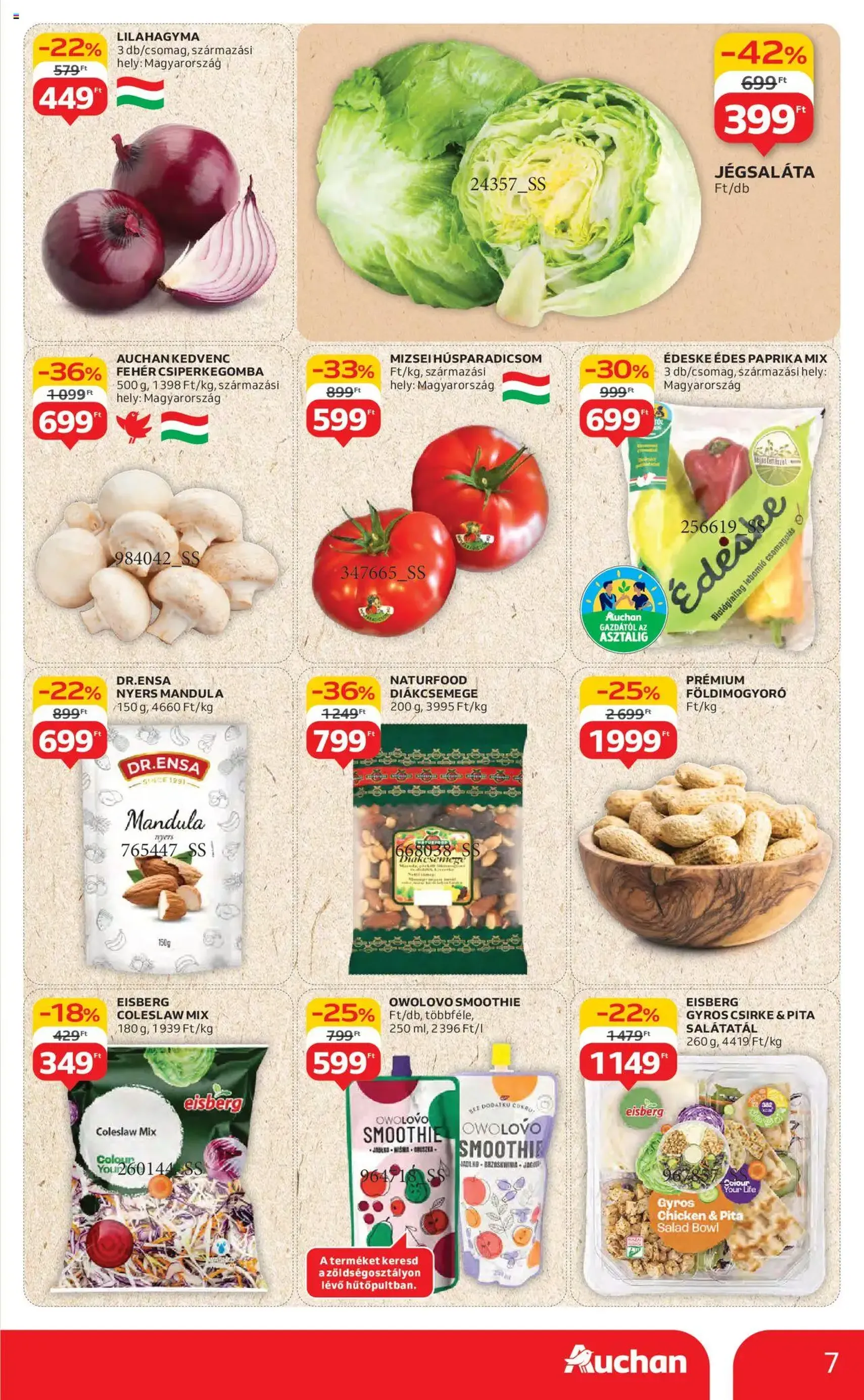 Auchan Akciós újság - 2025.07.17. érvényes szórólap 7 oldal 44 oldalból Auchan Akciós újság - 2025.07.17. érvényes szórólap 7 oldal 44 oldalból