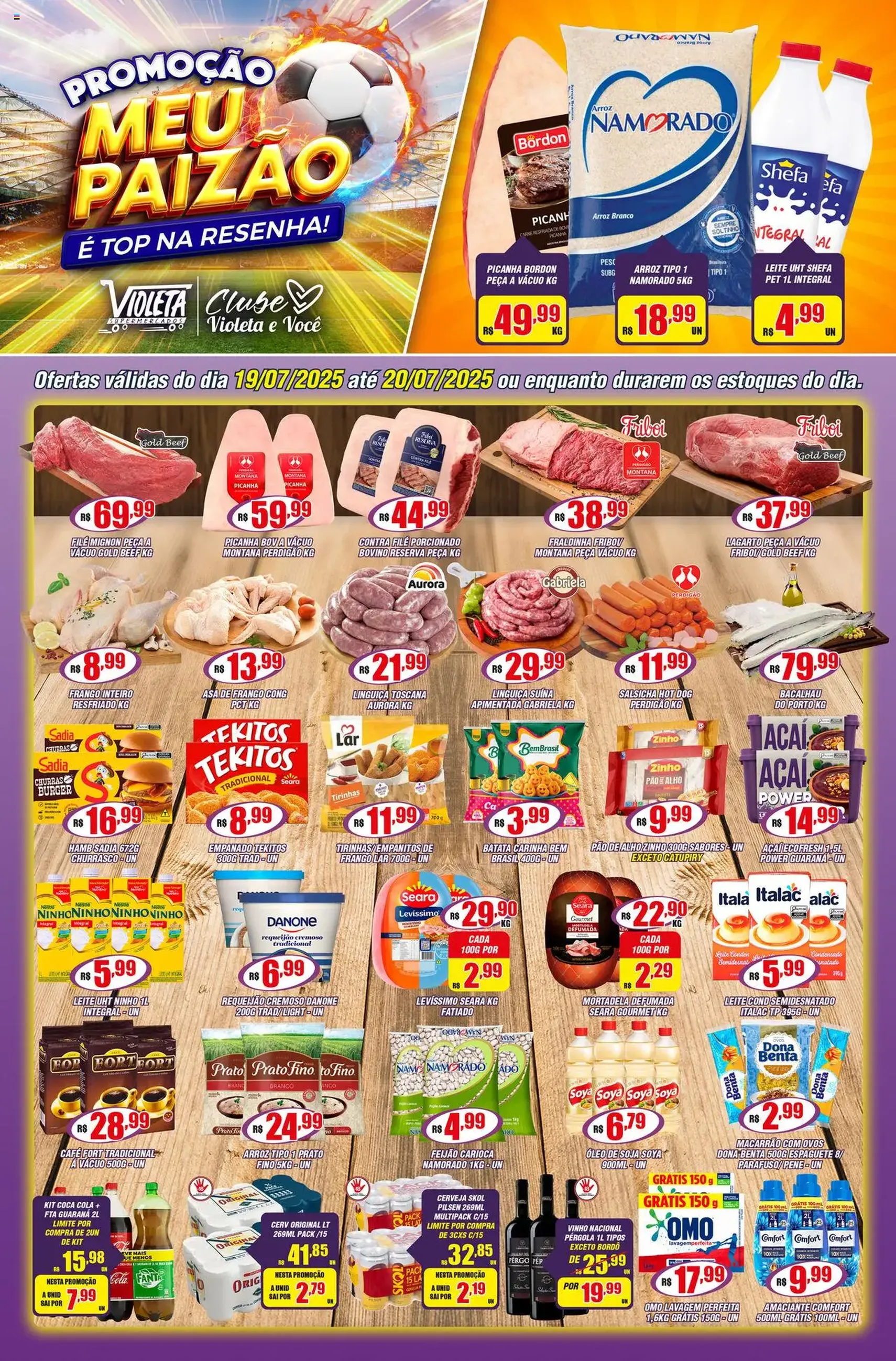 Violeta Supermercados - Ofertas da semana - folheto válido a partir de 19/07/2025 página 1 de 4